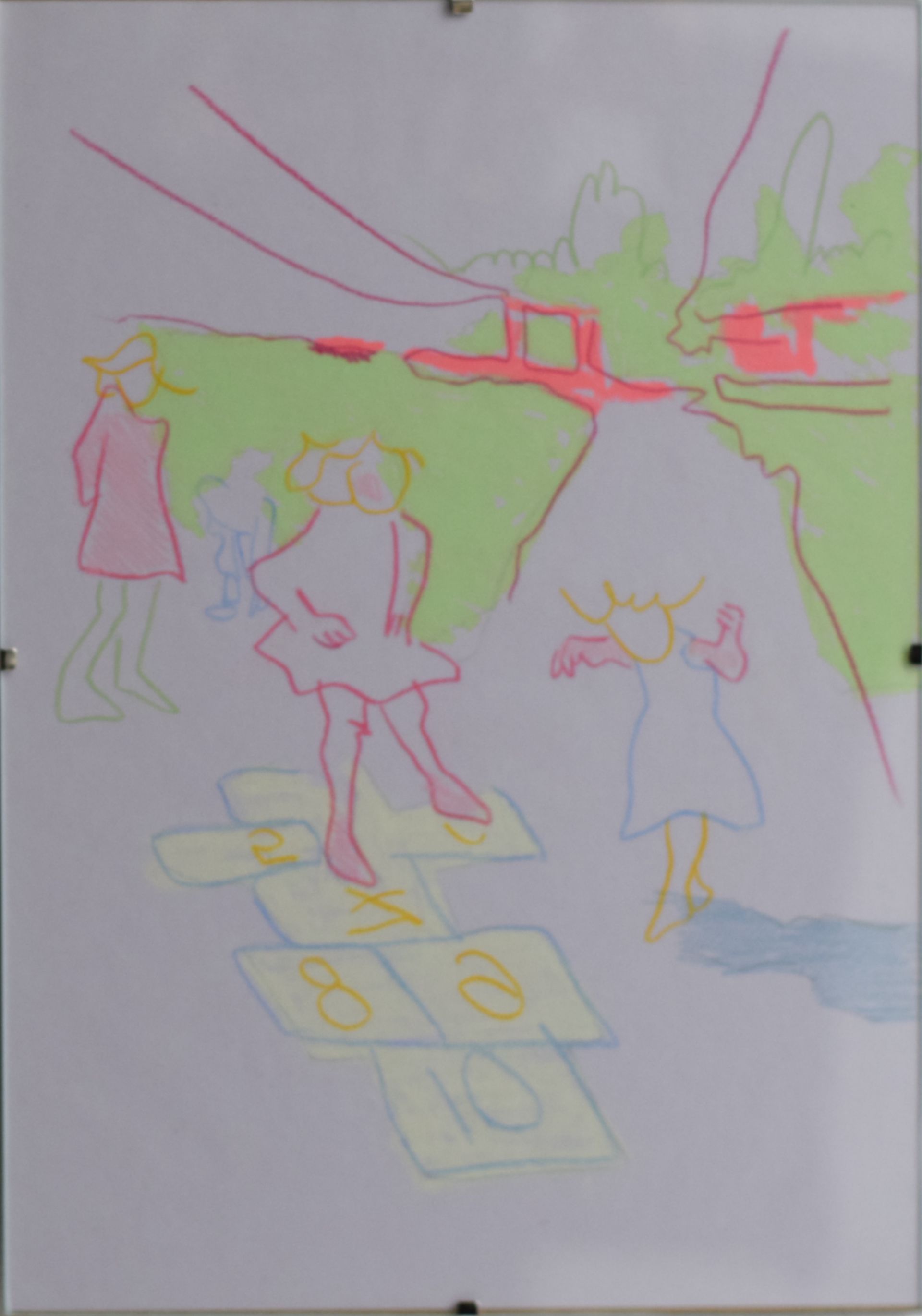 Анастасия Малиновская (Авторская графика - 
                  20 x 30 см) Пока все дома_детство