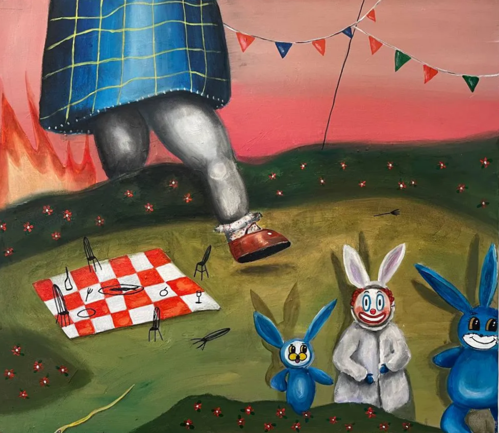 Лина Кордюченко (Картина, живопись - 
                  70 x 60 см) Пикник