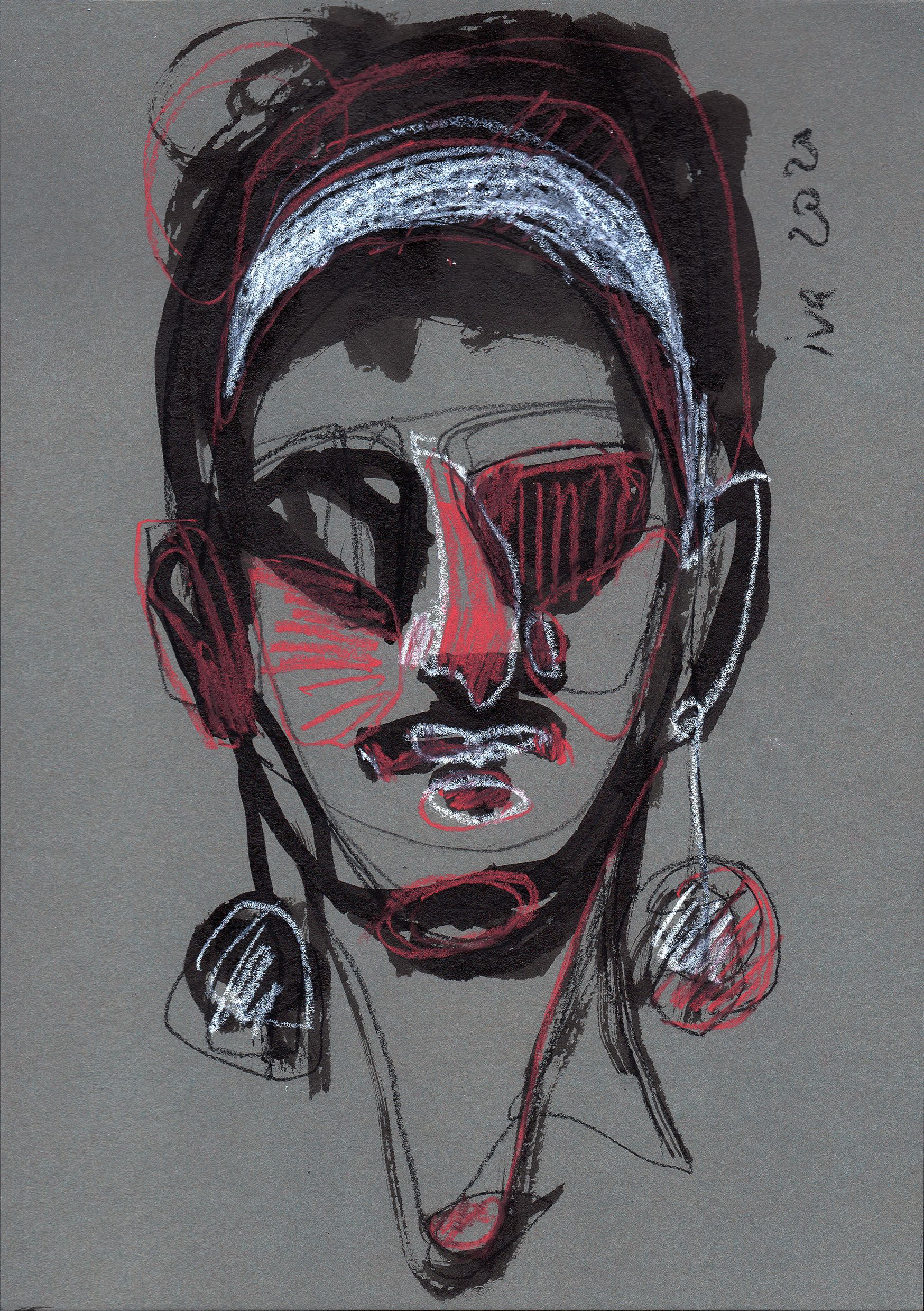 Татьяна Ивченкова (Авторская графика - 
                  14.8 x 21 см) Жара