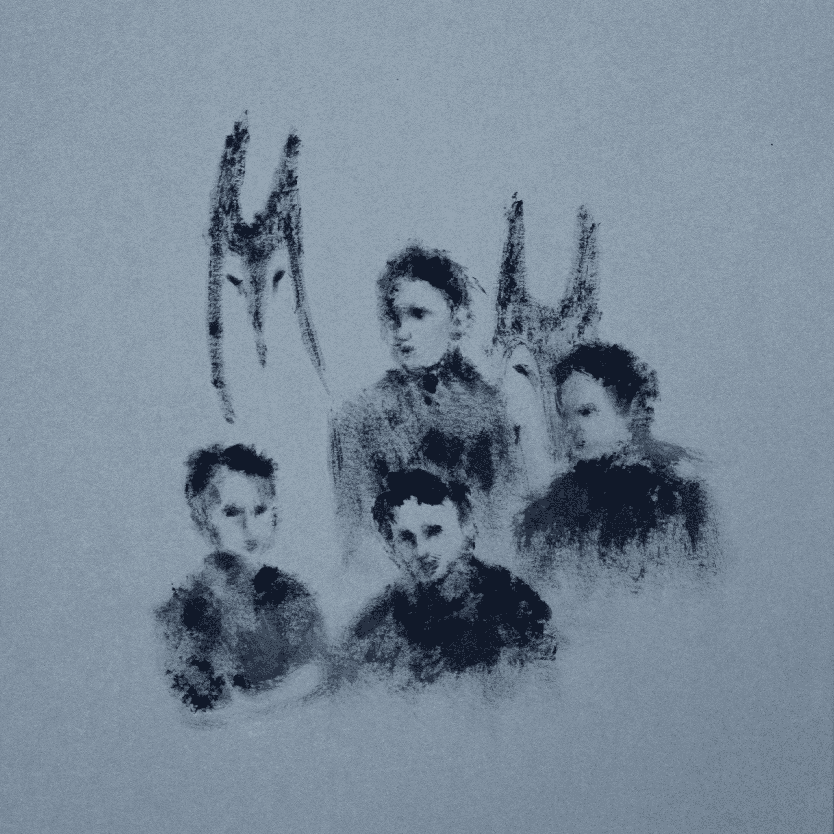 Ольга Минина (Авторская графика - 
                  21 x 21 см) Мы — Рядом #9