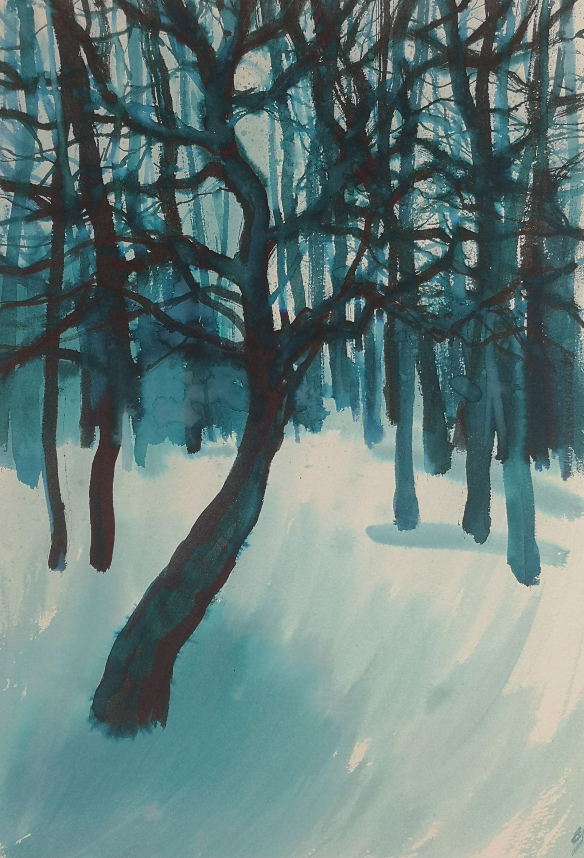 Елена Санина (Авторская графика - 
                  30 x 42 см) Лабиринты