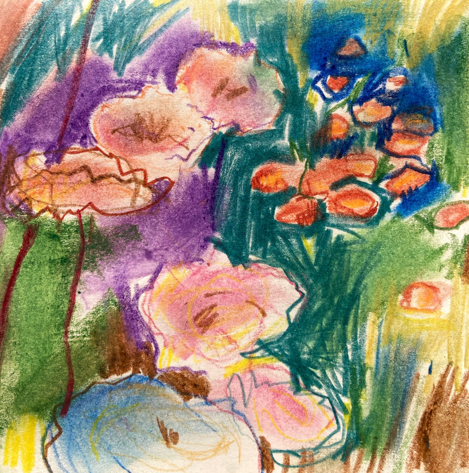 Олег Агафонов (Авторская графика - 
                  11.5 x 11.5 см) Город-сад (утопии) №10