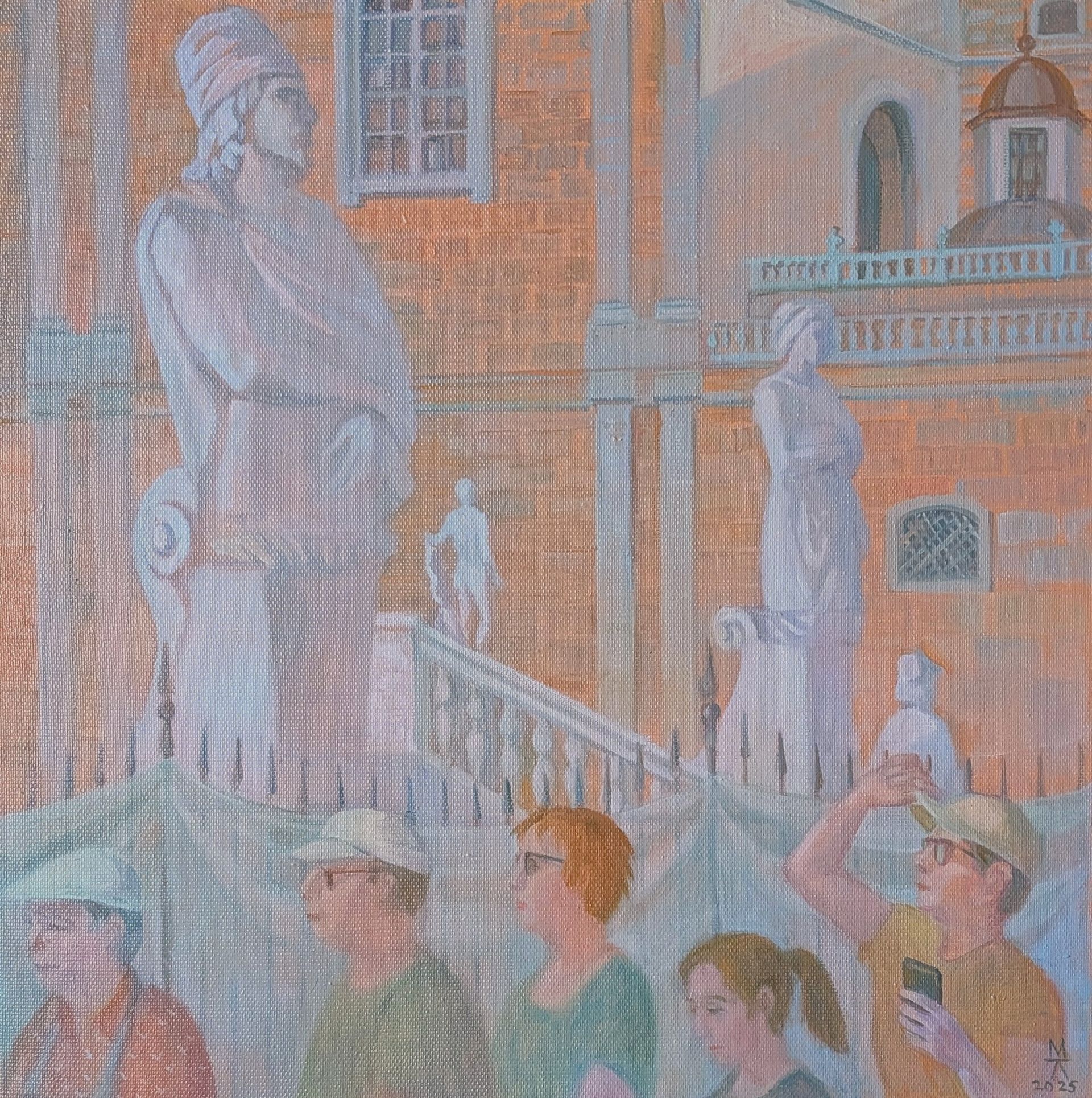 Екатерина Маланьина (Картина, живопись - 
                  70 x 70 см) Взгляд с Олимпа