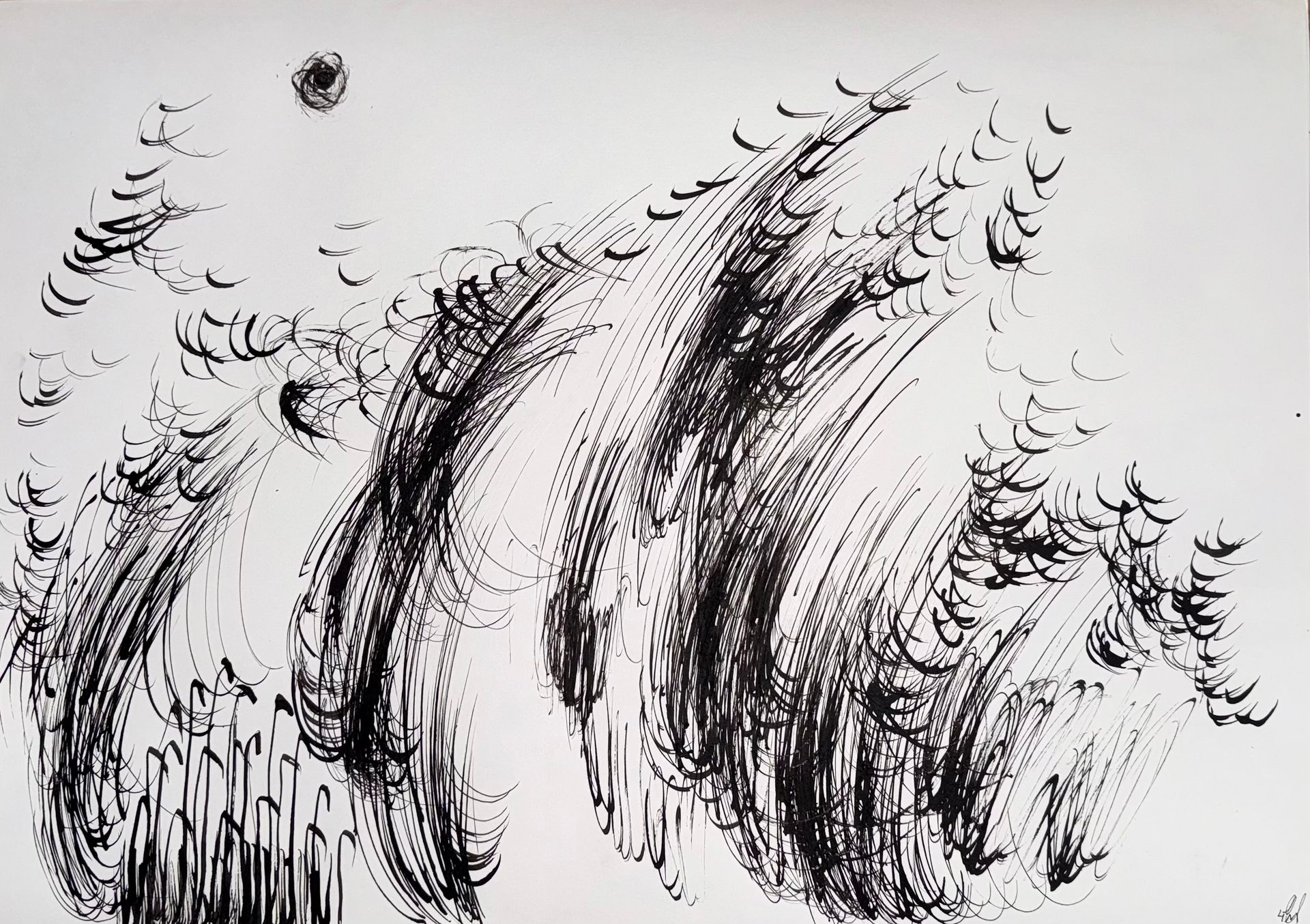 Маргарита Чигодайкина (Авторская графика - 
                  59.4 x 42 см) Абсолютное поле 12