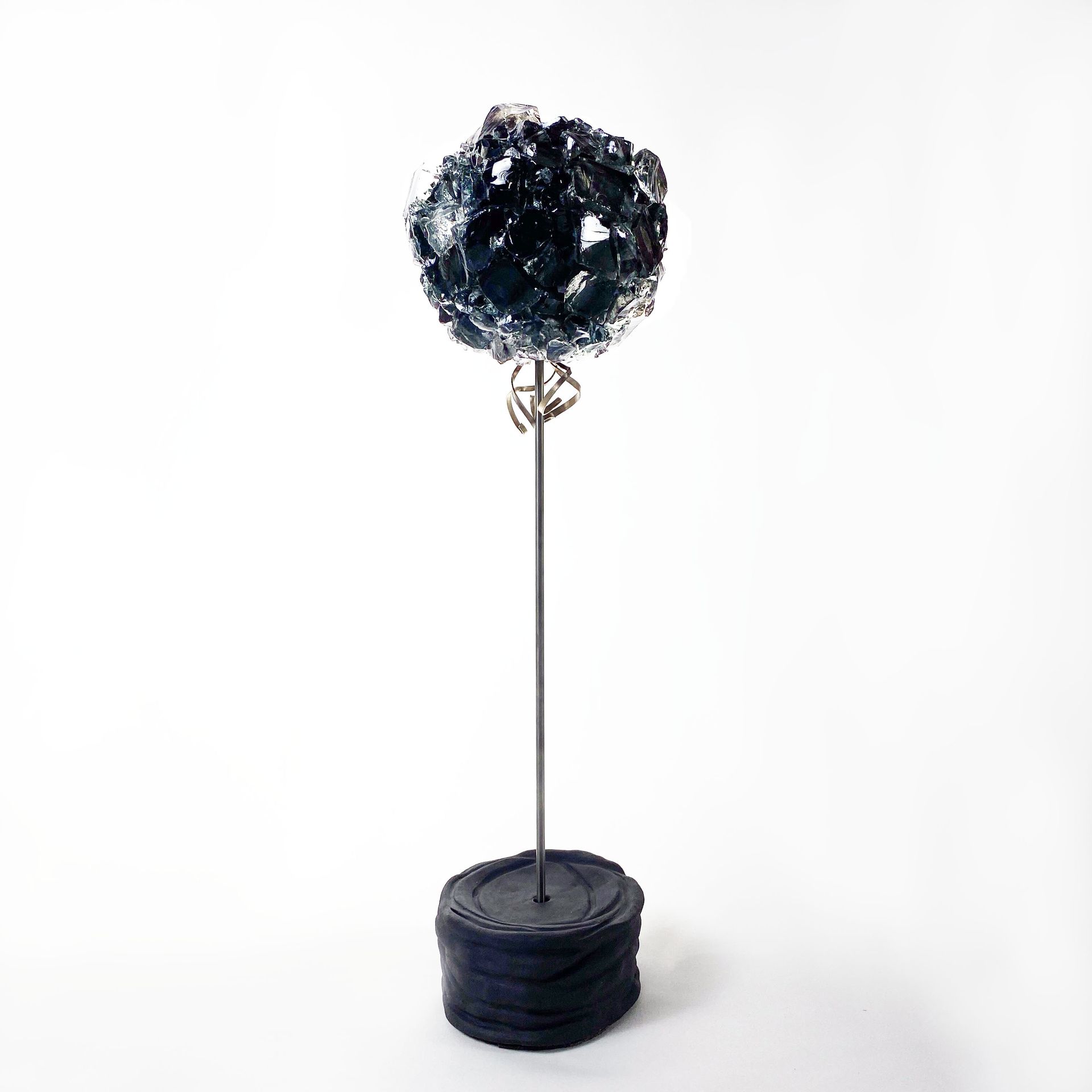 Елена Кириллова (Объект - 
                  14 x 48 см) Одуванчик серый из хрусталя