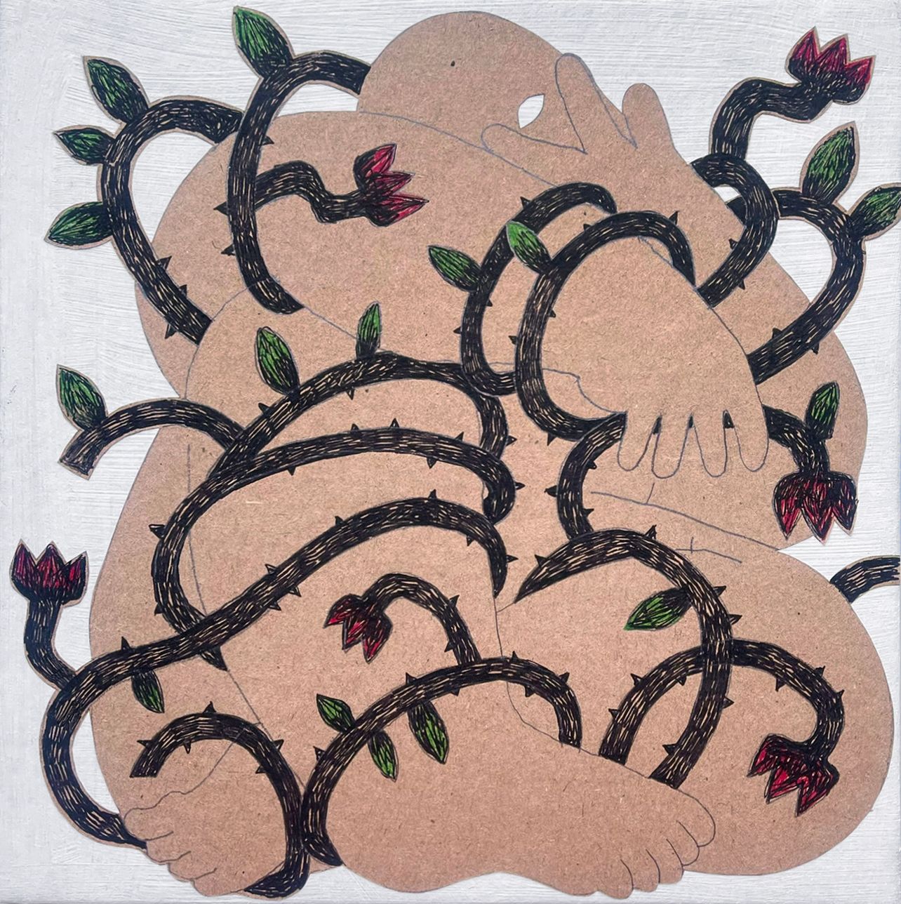 Максим Винокуров (Авторская графика - 
                  20 x 20 см) Опасные связи