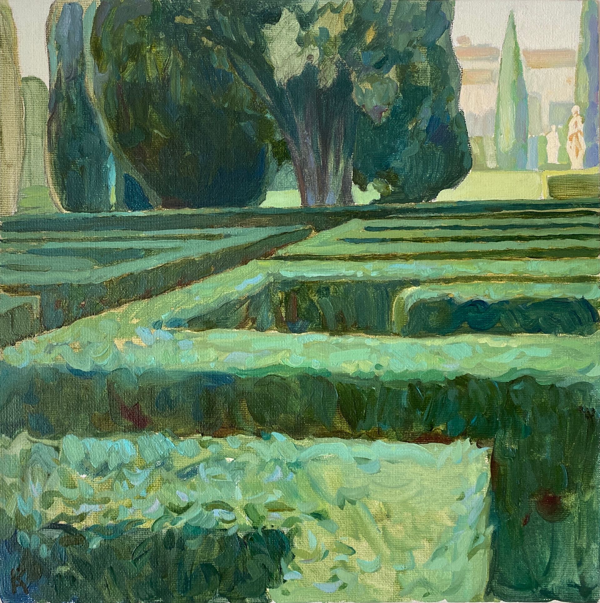 Алексей Кротов (Авторская графика - 
                  30 x 30 см) Лабиринт в саду Джусти