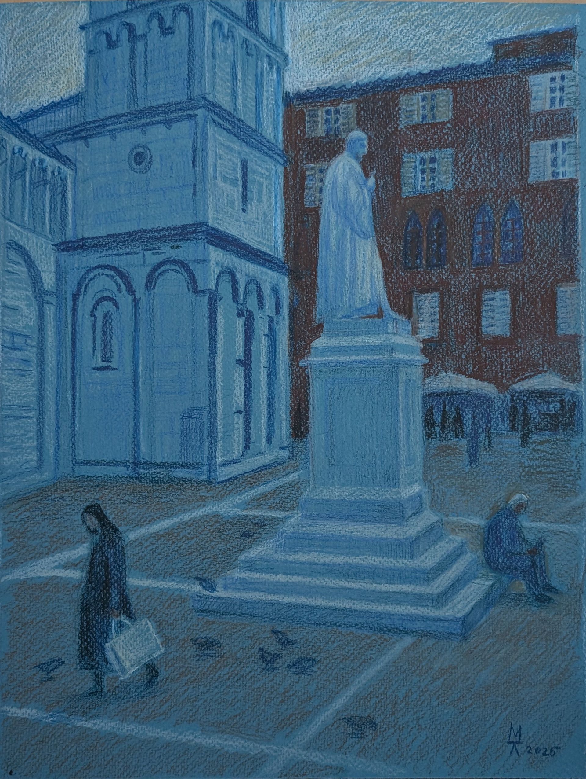 Екатерина Маланьина (Авторская графика - 
                  28 x 37 см) Лукка и ее обитатели