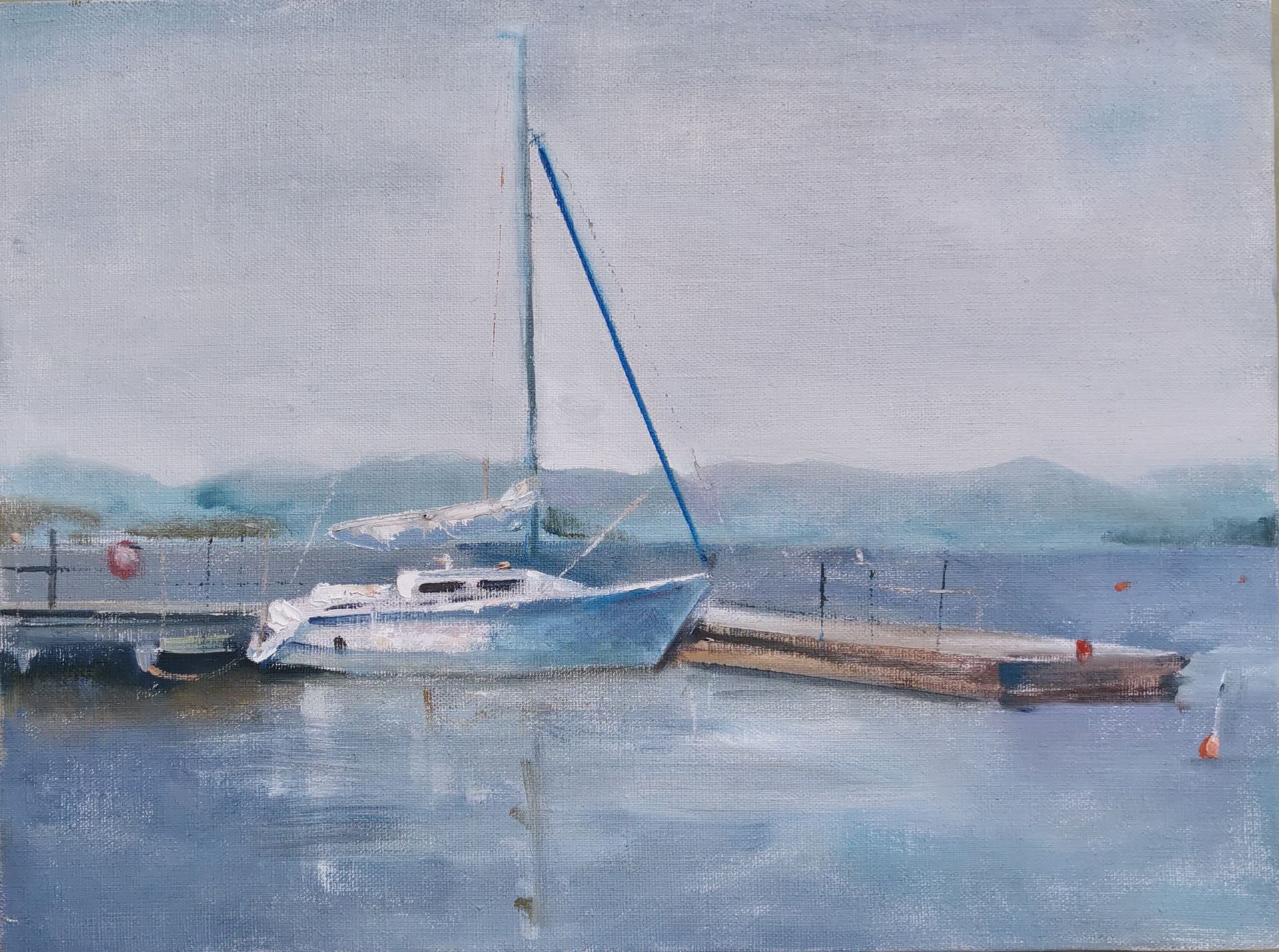 Регина Буглеева (Картина, живопись - 
                  40 x 30 см) Причал