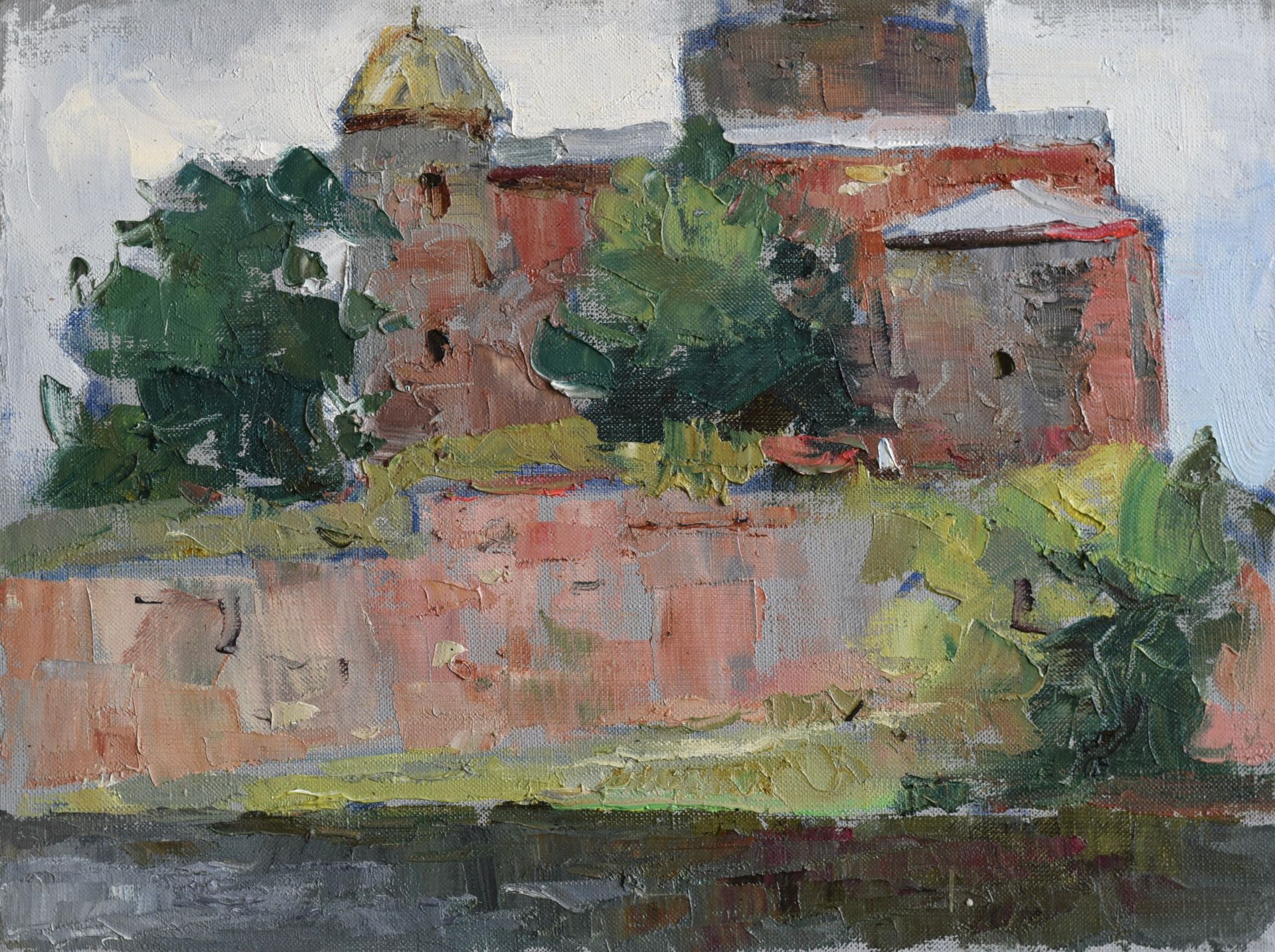 Илья Хахарев (Картина, живопись - 
                  40 x 30 см) Замок в Выборге