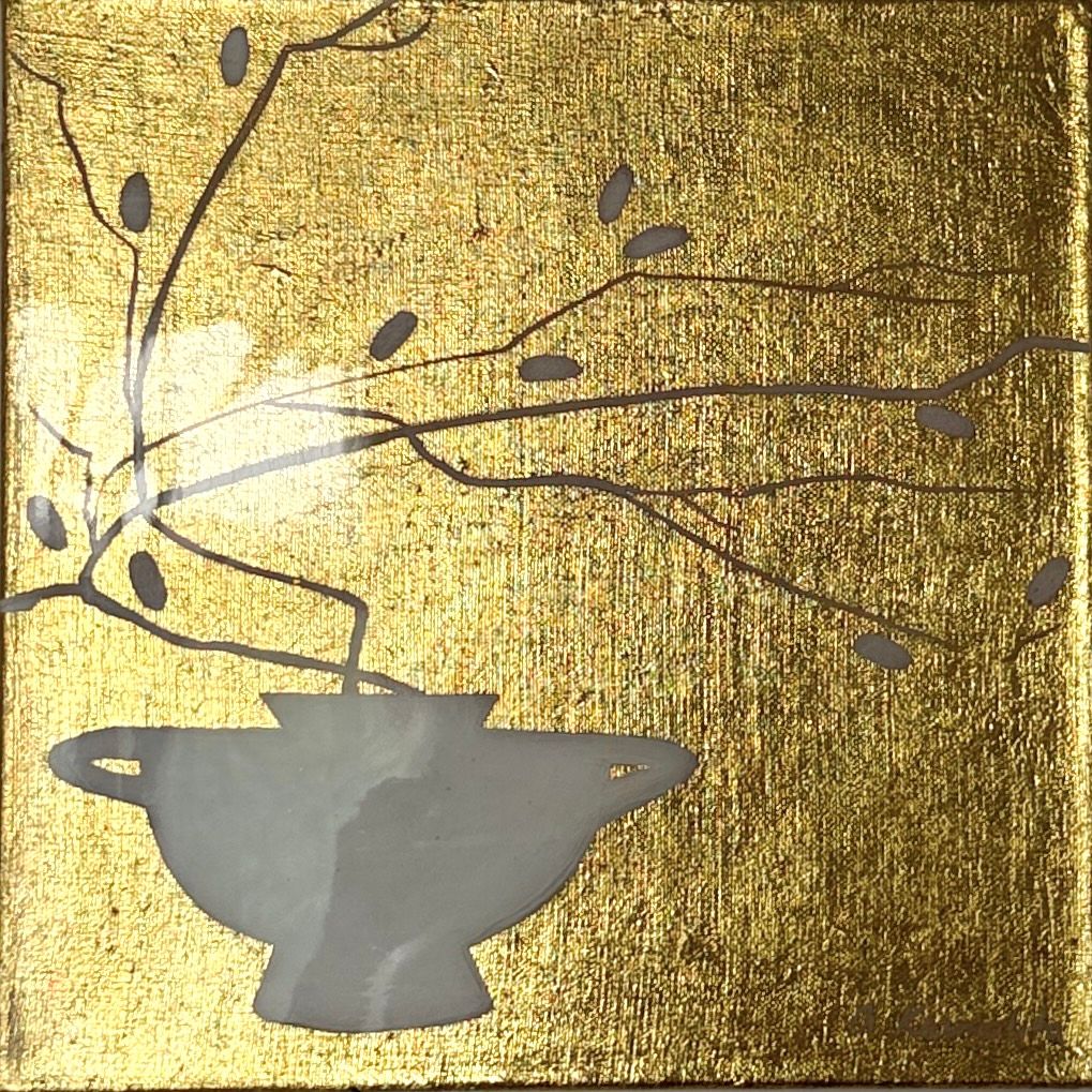 Аня Кармалита (Картина, живопись - 
                  30 x 30 см) Белые сосуды