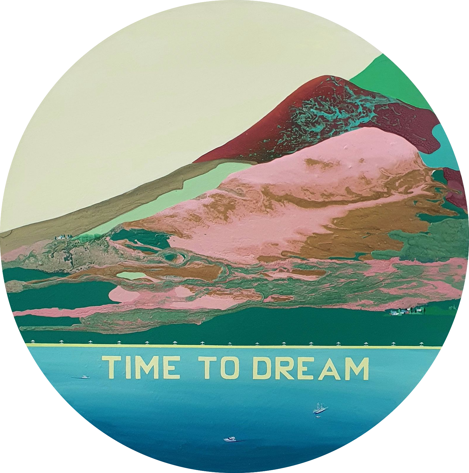 Маша Ив (Картина, живопись - 
                  100 x 100 см) TIME TO DREAM