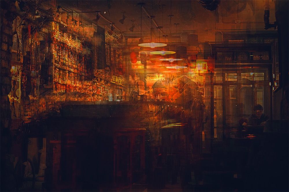 Сергей Щербаков (Фотография - 
                  90 x 60 см) Вечер