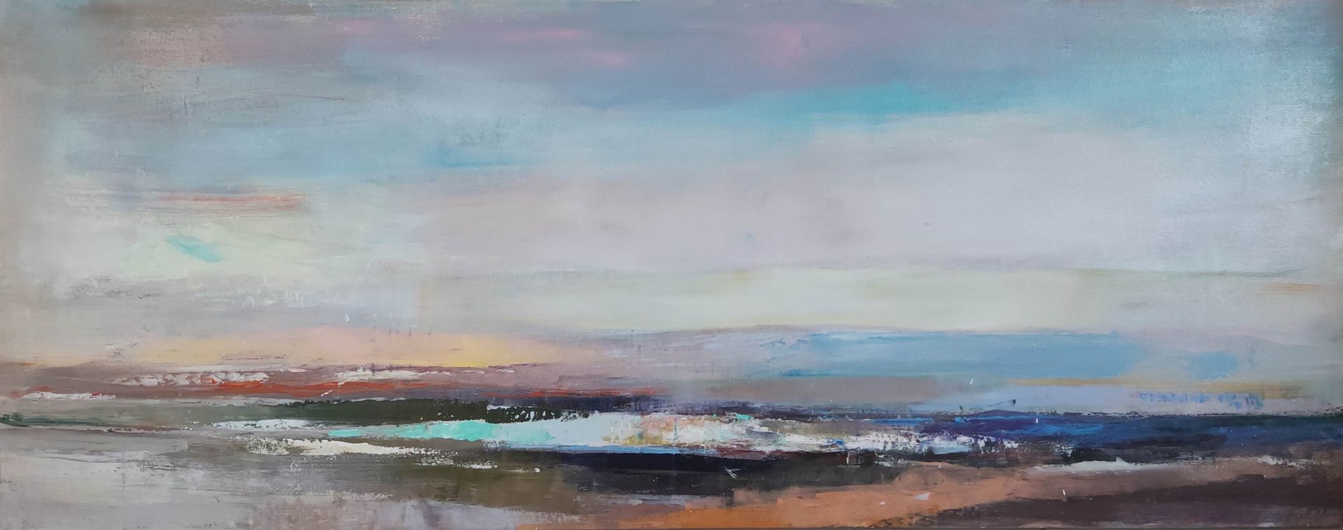 Виктория Шворень (Картина, живопись - 
                  160 x 64 см) Волны