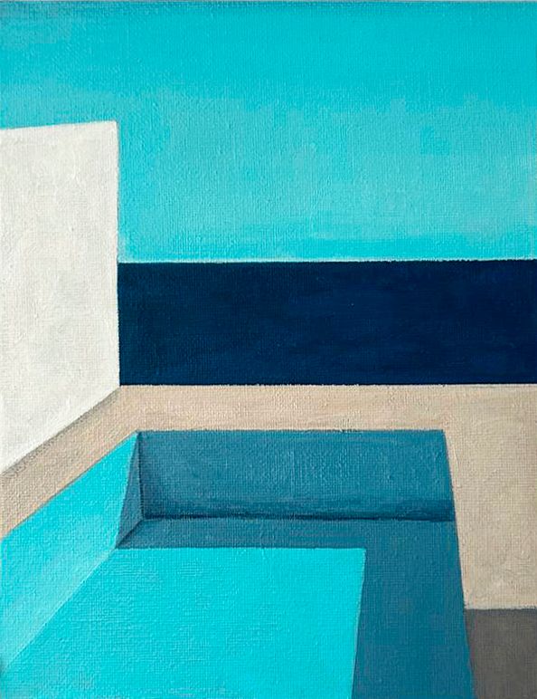 Мария Субботина (Картина, живопись - 
                  18 x 24 см) Архитектурная композиция №3