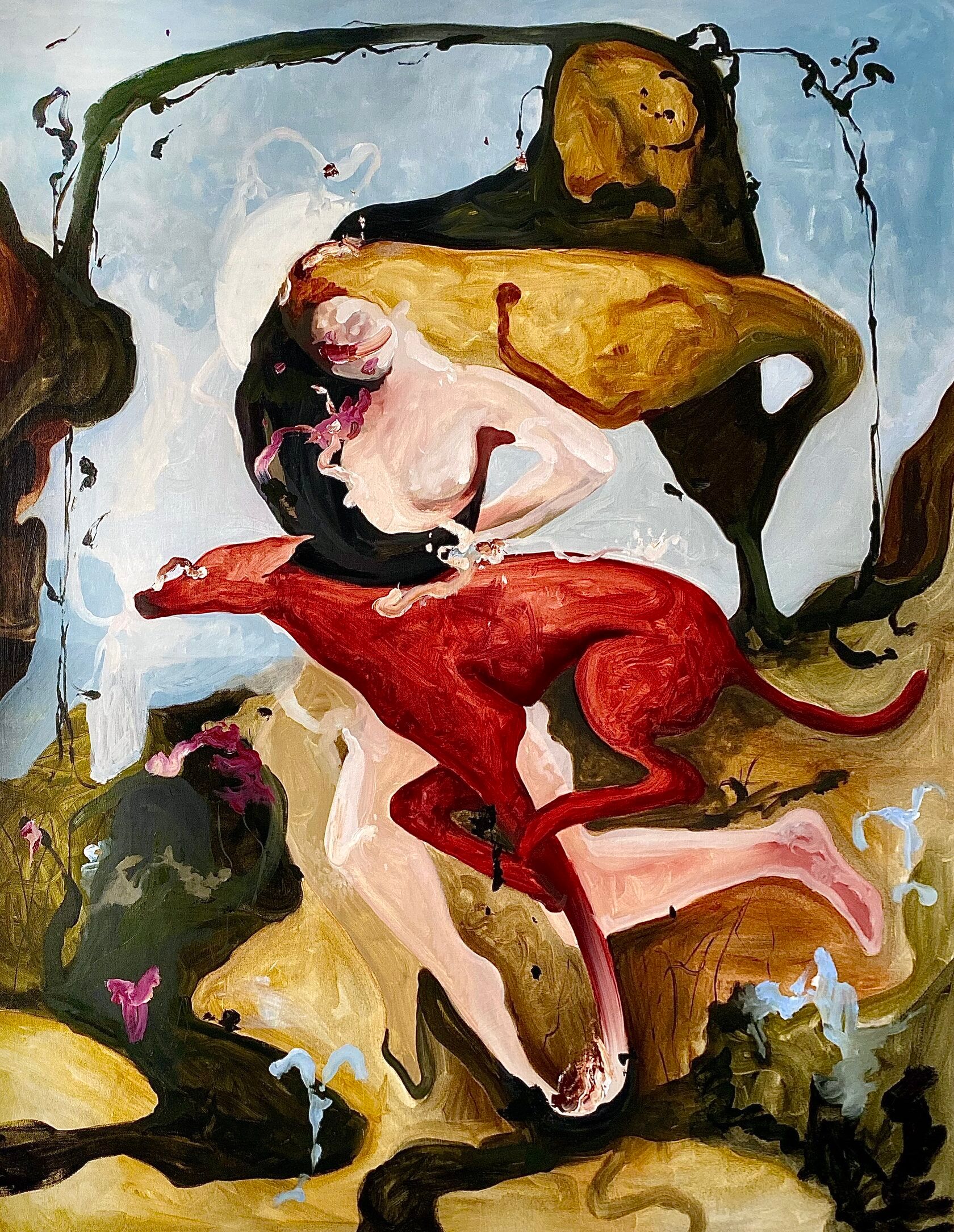 Катя Никитина (Картина, живопись - 
                  120 x 140 см) Побег из Эдема