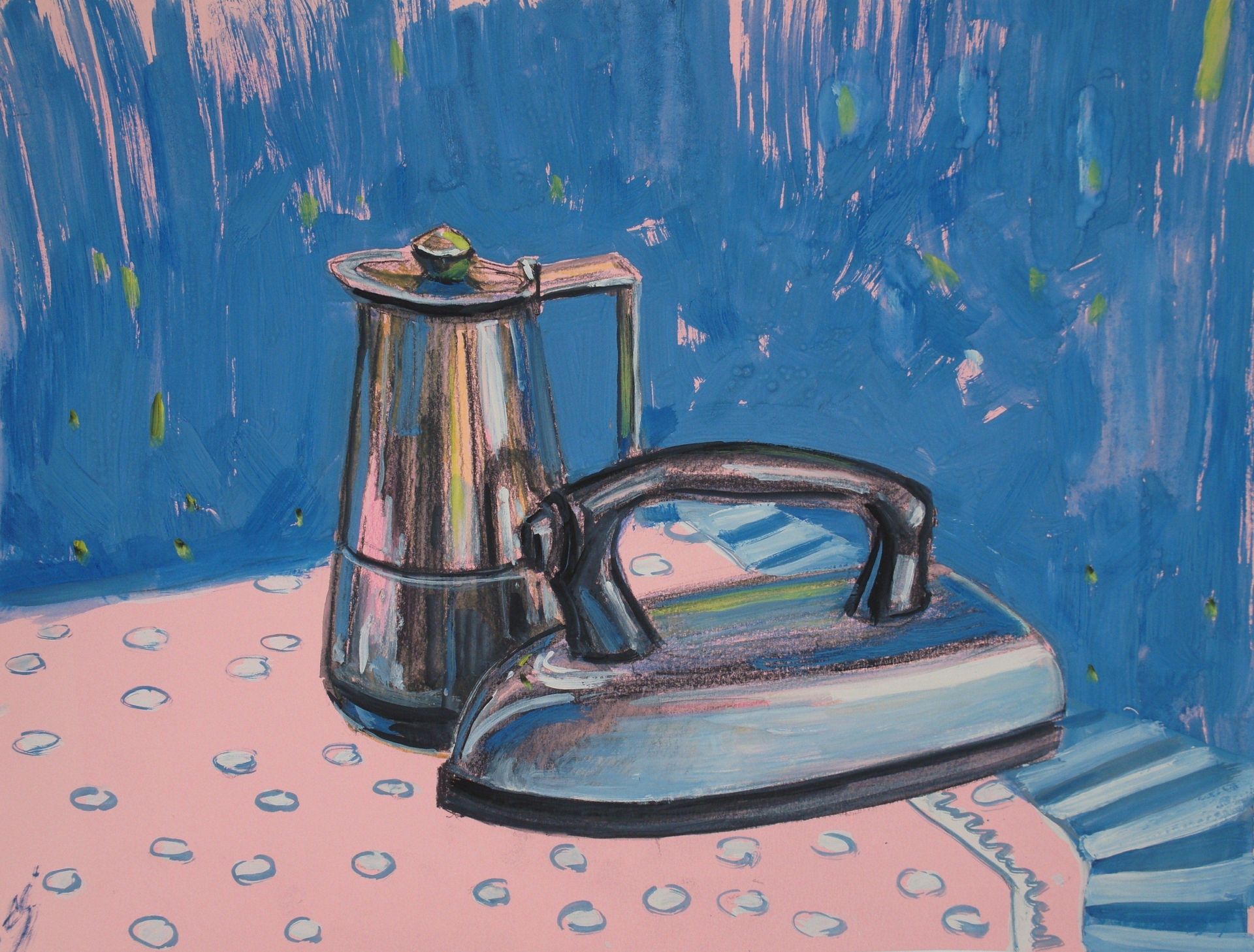 Елена Санина (Авторская графика - 
                  42 x 32 см) Горячая парочка
