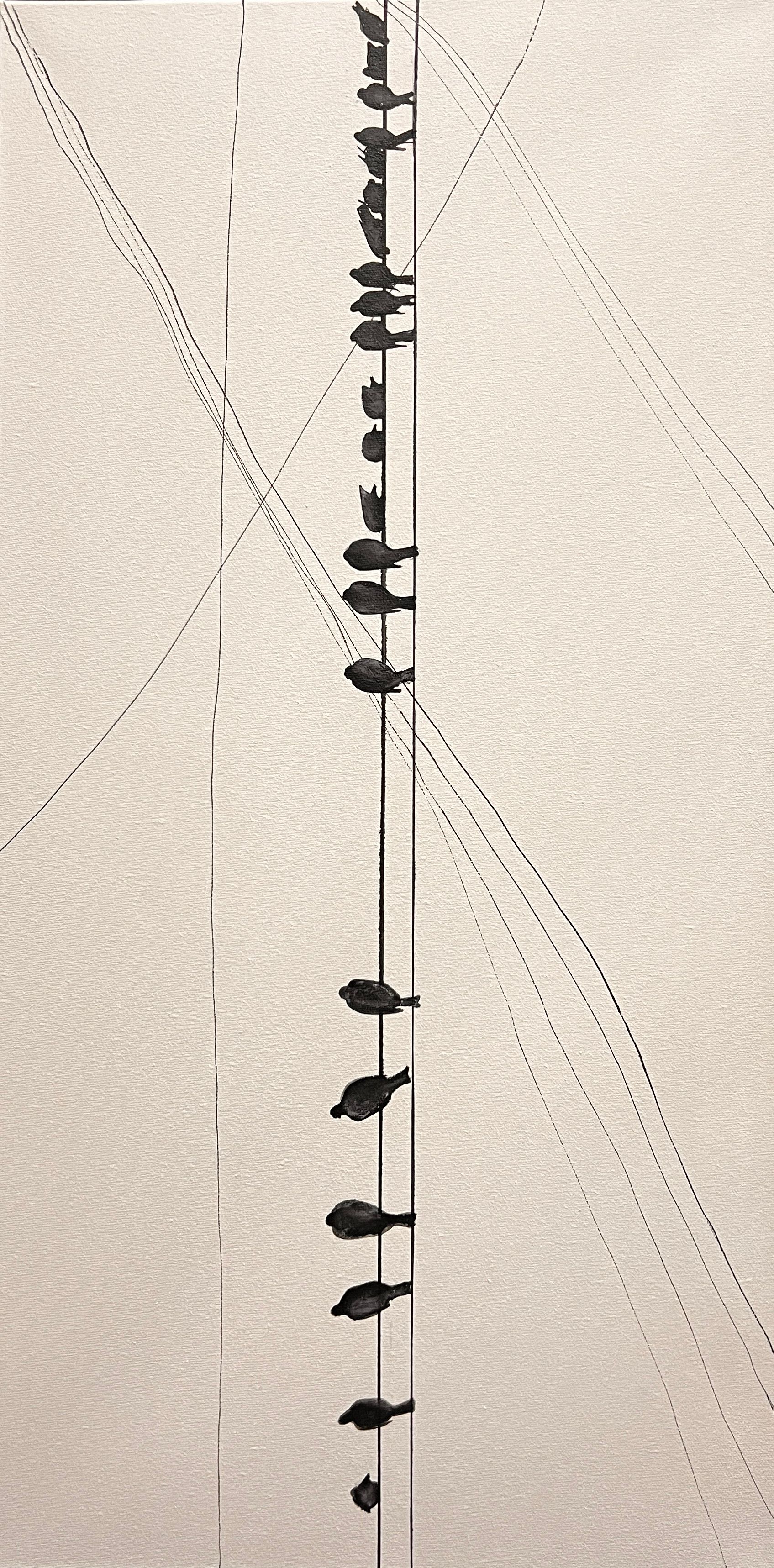 Ольга Шанина (Картина, живопись - 
                  50 x 100 см) No.2 THEY.  Серия работ "T I M E F L I E S"