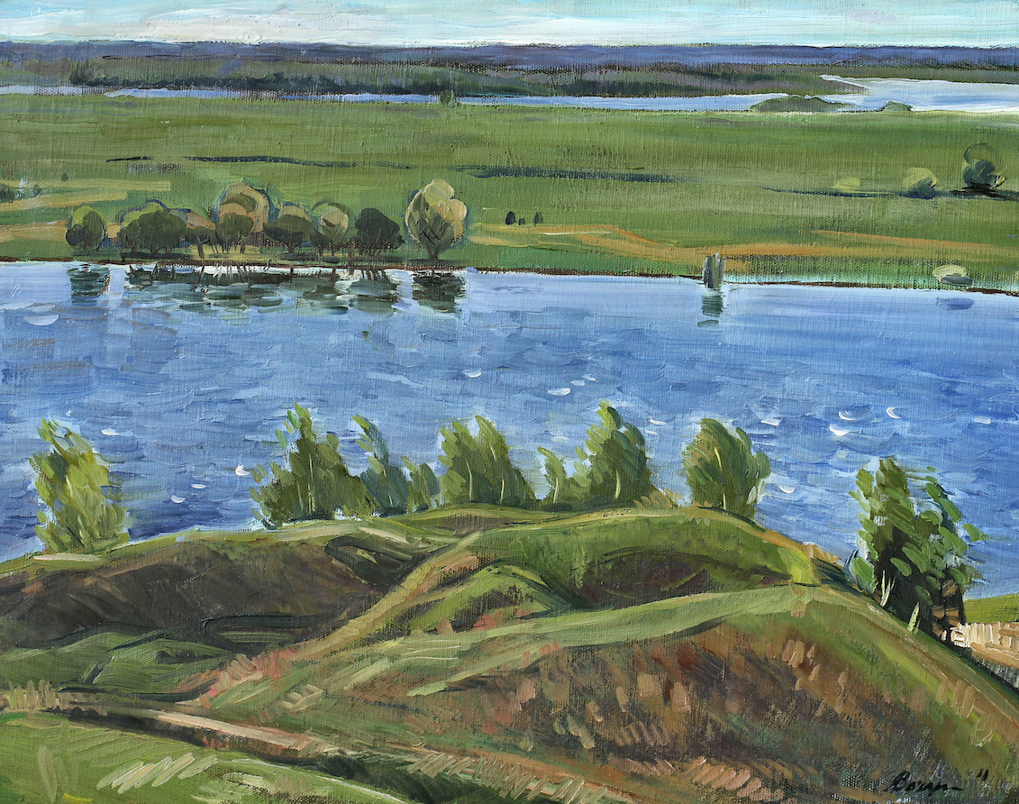 Анна Захаркина (Картина, живопись - 
                  50 x 40 см) На Оке