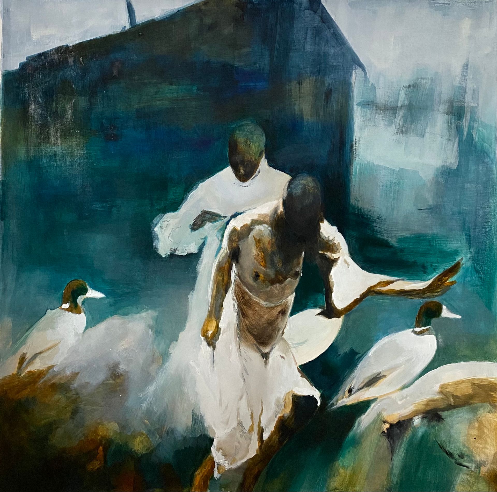 Елена Троянская (Картина, живопись - 
                  100 x 100 см) Гармония несогласия