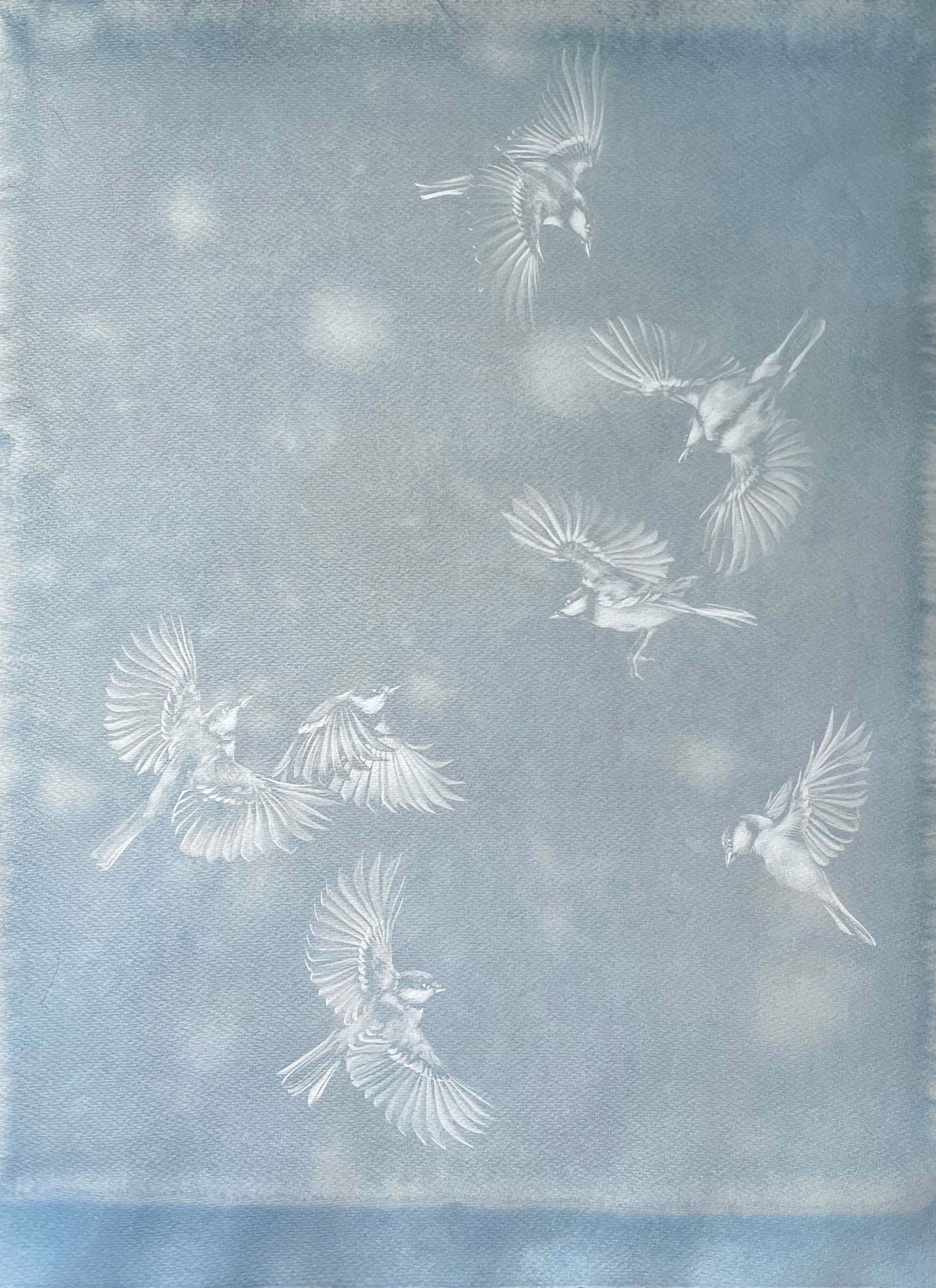 Ульяна Соловей (Авторская графика - 
                  60 x 80 см) Лист / bird VII