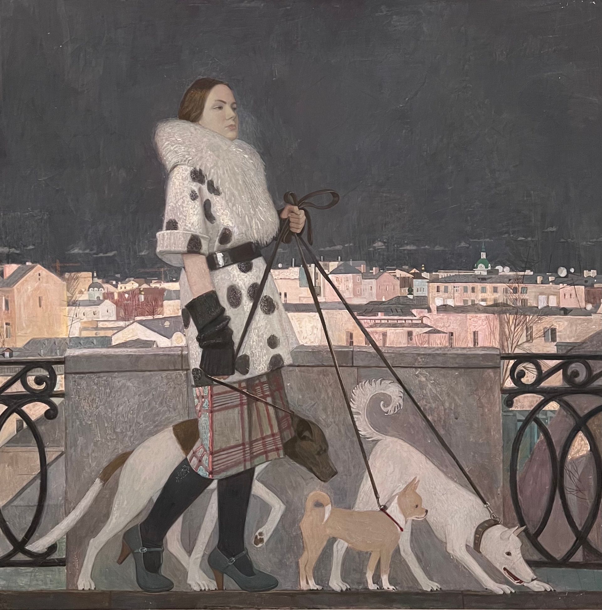 Иван Афонский (Картина, живопись - 
                  140 x 140 см) Прогулка