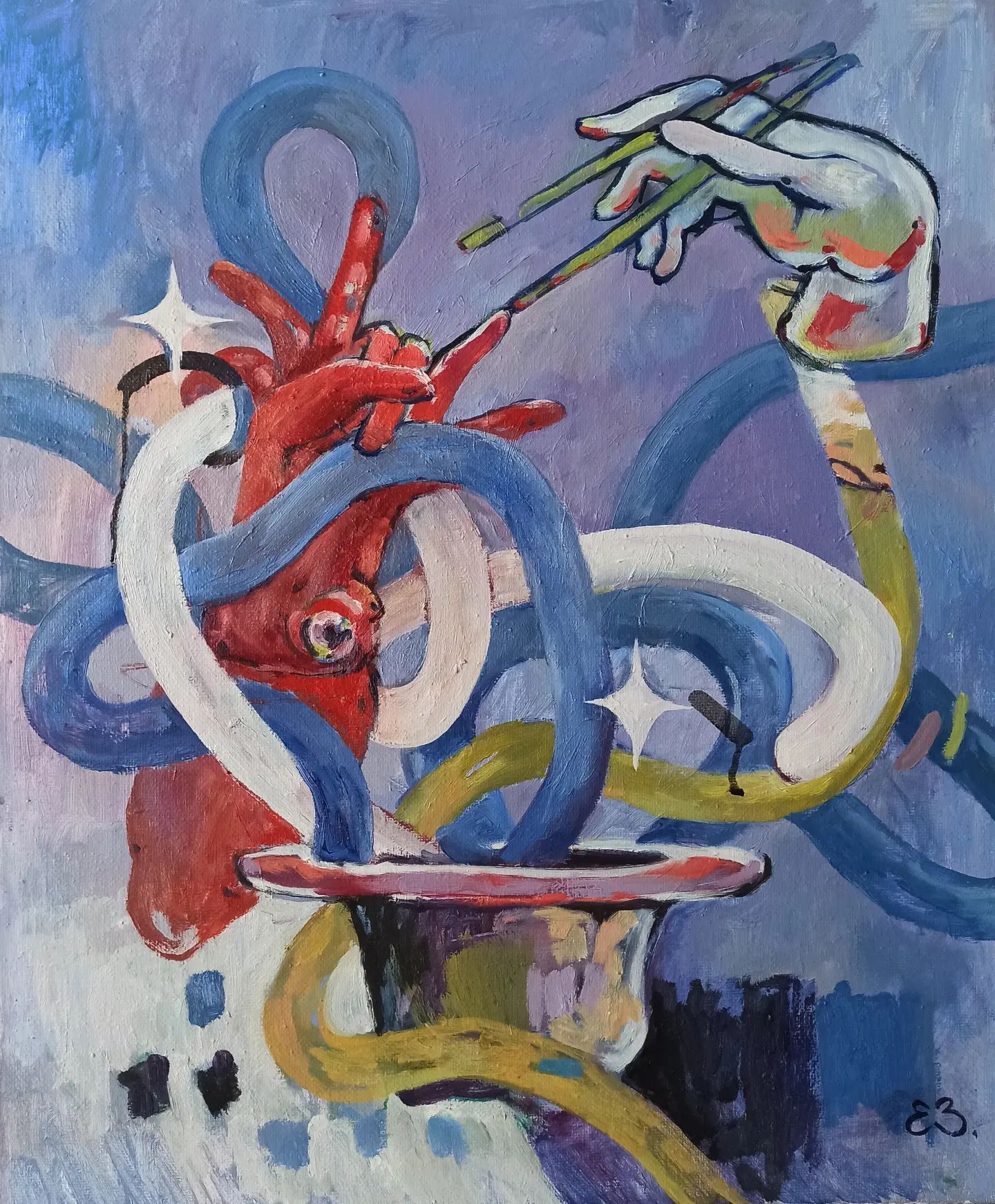Екатерина Запрудина (Картина, живопись - 
                  50 x 60 см) Imitation