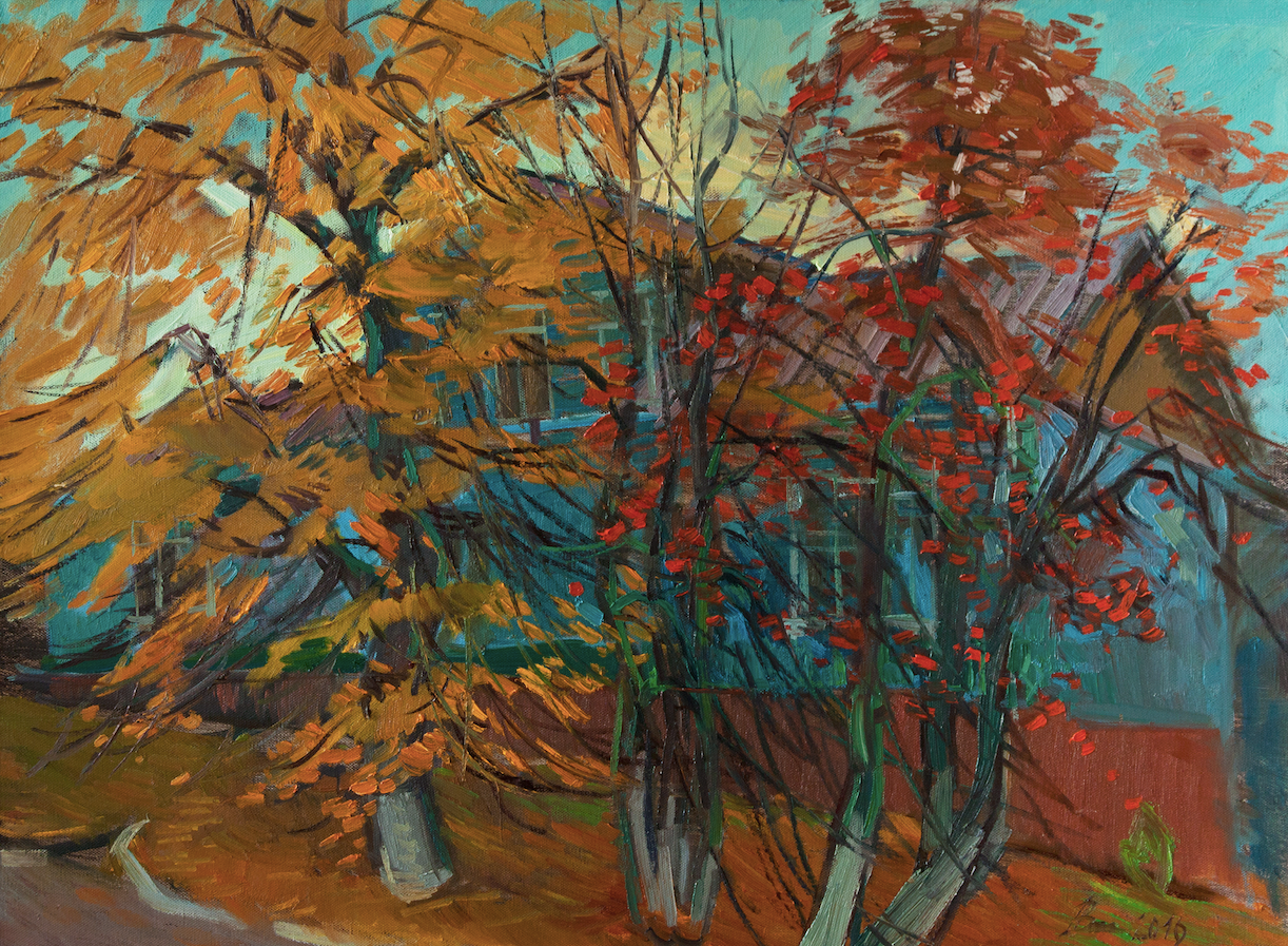 Анна Захаркина (Картина, живопись - 
                  80 x 60 см) Блики осени. Кашира