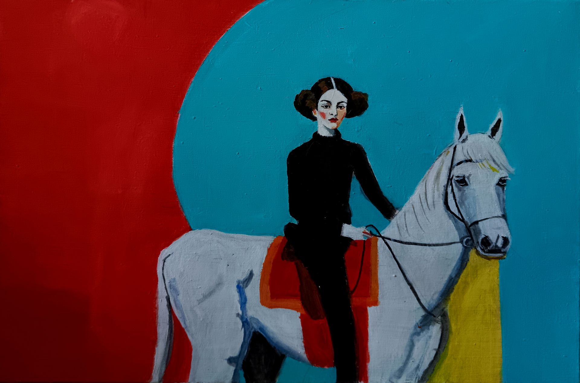 Ольга Чужакова (Картина, живопись - 
                  60 x 40 см) Девушка на коне