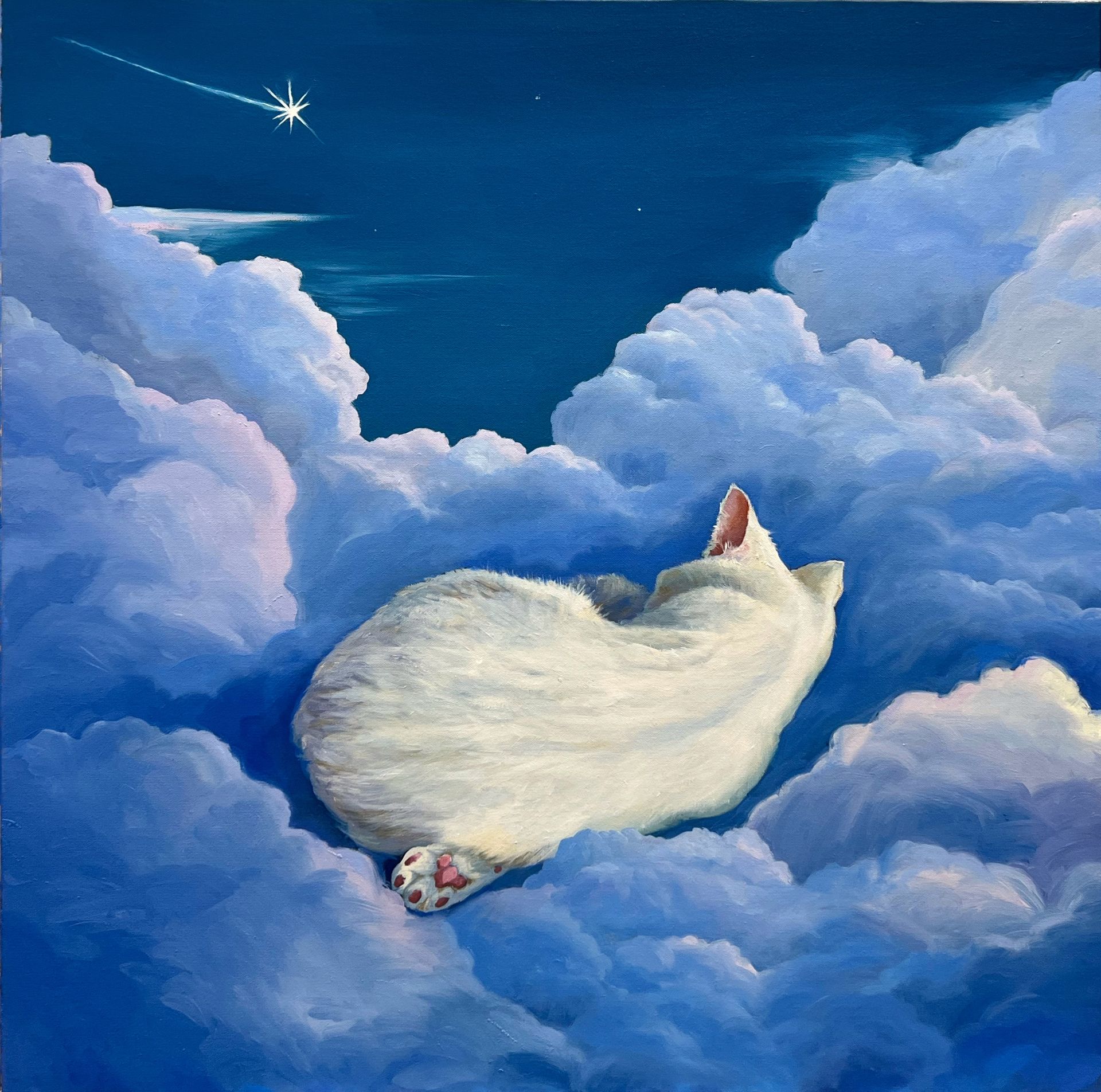 Ксения Карих (Картина, живопись - 
                  90 x 90 см) Энергия спокойствия