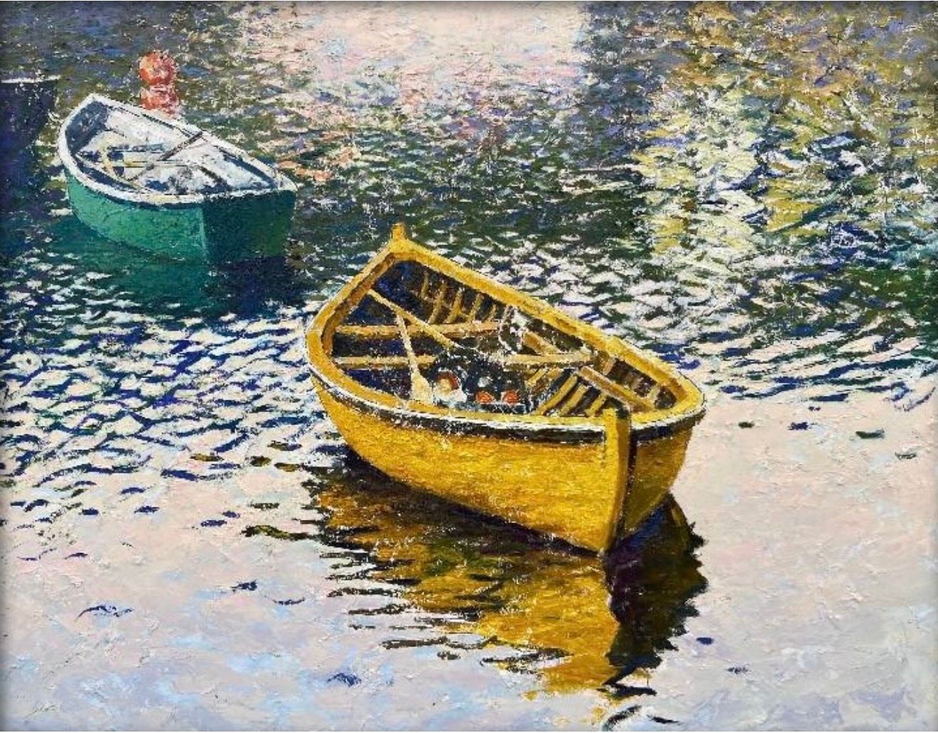 Ёкуб Бекназаров (Картина, живопись - 
                  105 x 85 см) Пруд