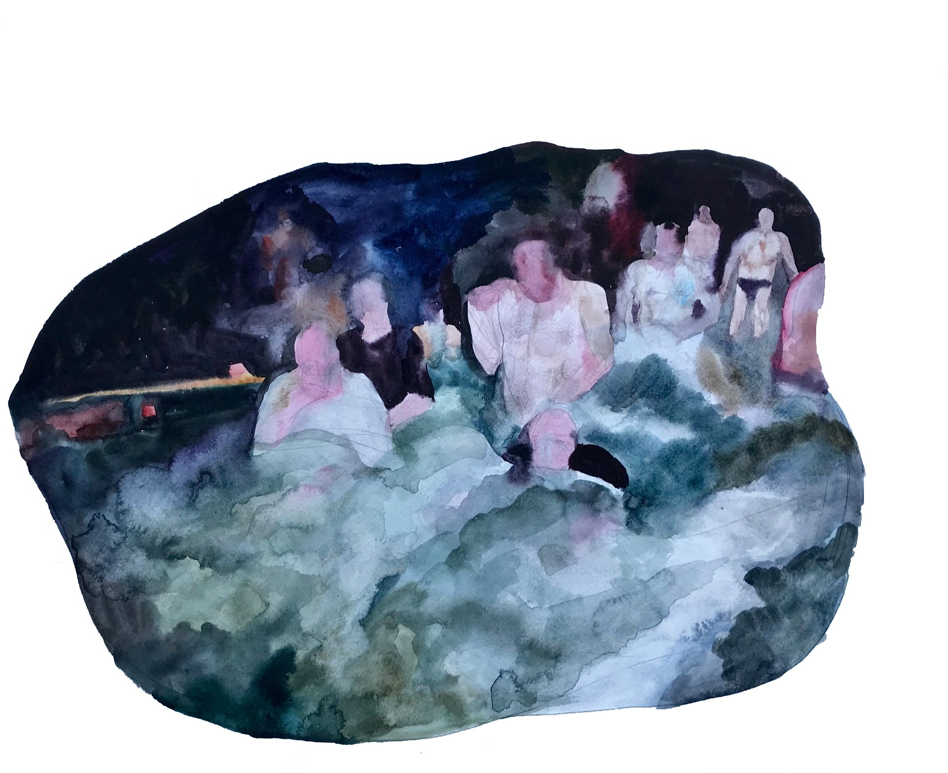 Алена Смолина (Авторская графика - 
                  59 x 48 см) Чистые воды