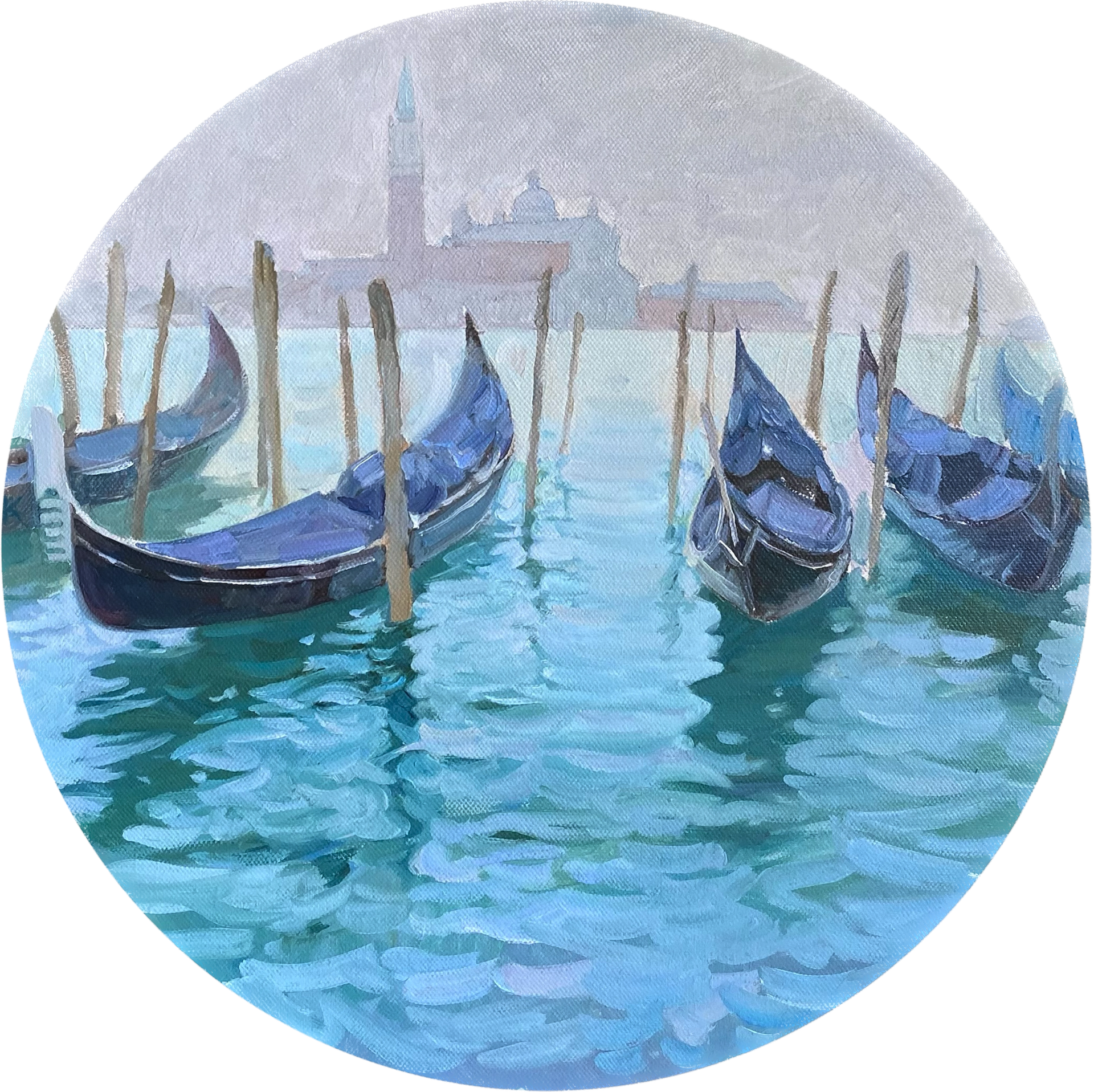 Алексей Кротов (Картина, живопись - 
                  40 x 40 см) Туманный день в Венеции