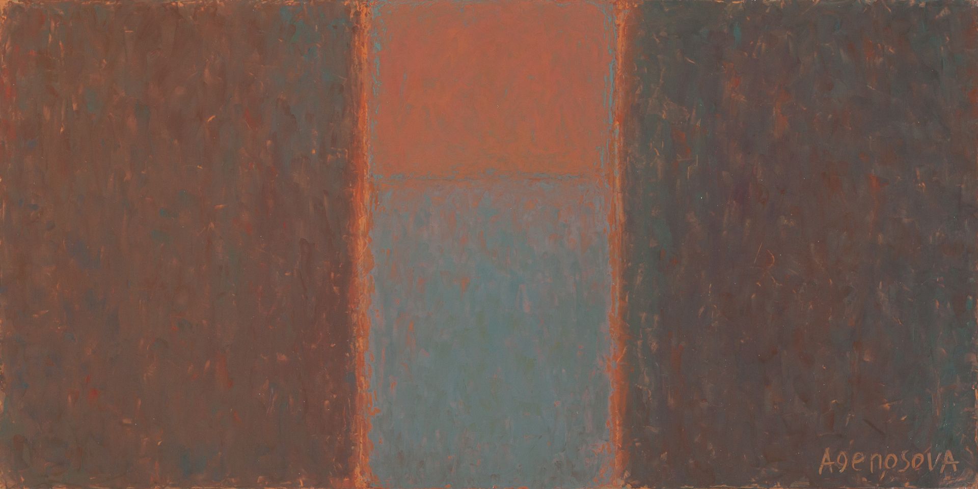 Юлия Агеносова (Картина, живопись - 
                  100 x 50 см) Декабрь, 4