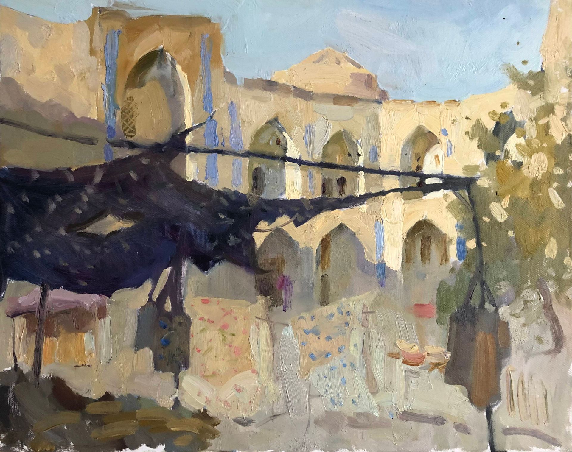 Надежда Болдина (Картина, живопись - 
                  50 x 40 см) Медресе - 2