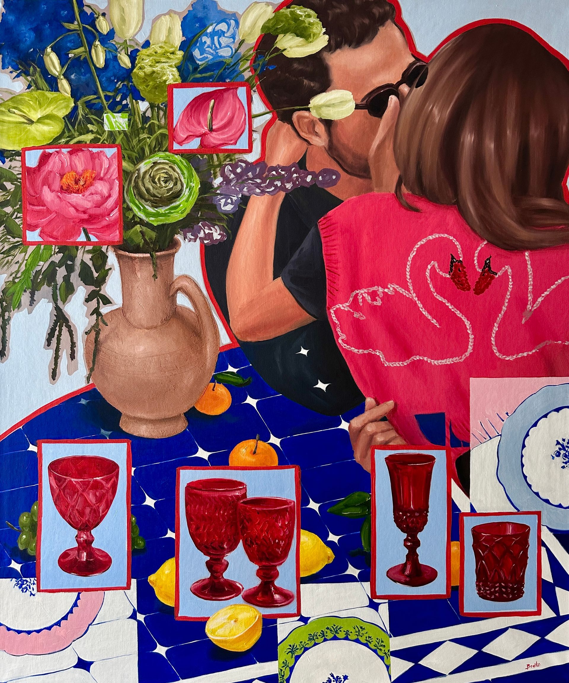 Катерина Брайко (Картина, живопись - 
                  100 x 120 см) Счастье