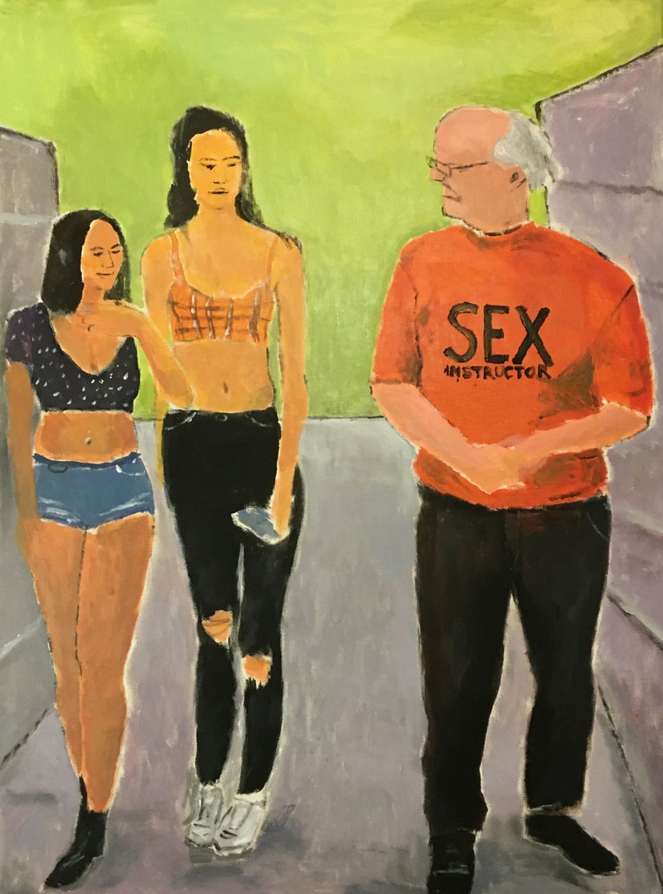 Жуков Дмитрий (Картина, живопись - 
                  60 x 80 см) Sex instructor