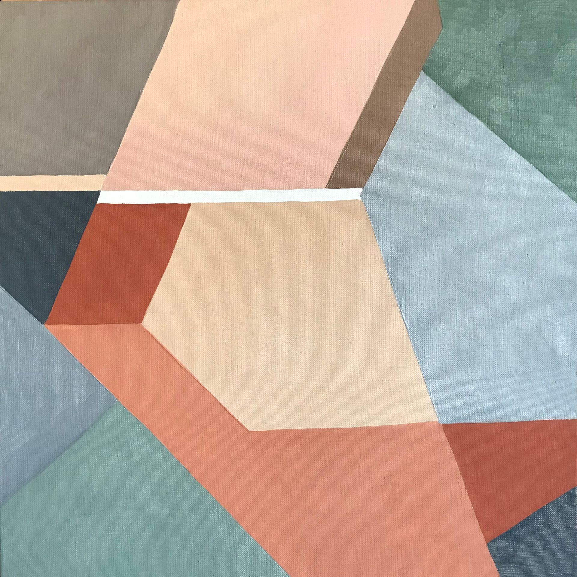 Марина Тийк (Картина, живопись - 
                  45 x 45 см) Геометрия пространства 2