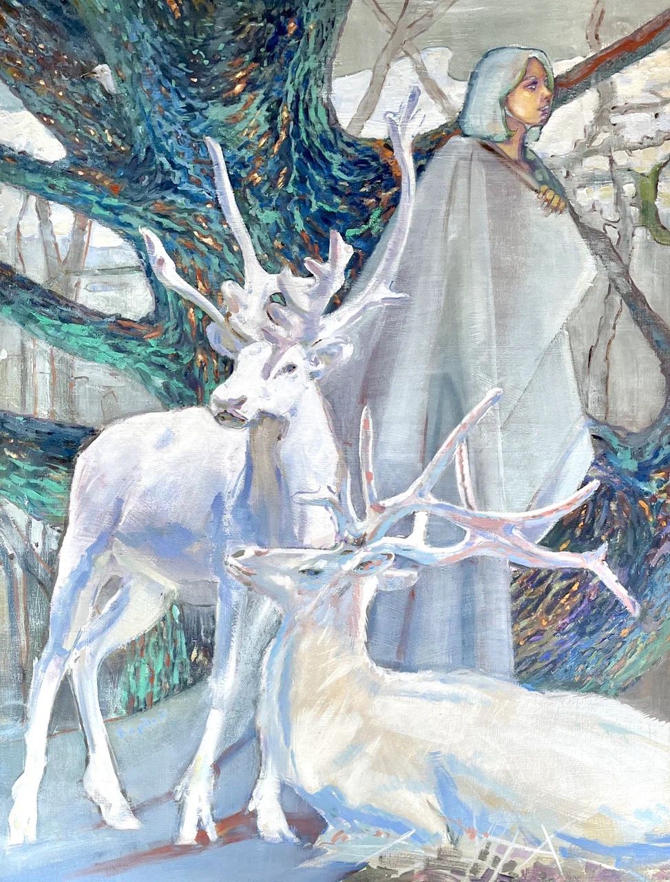 Ольга Бордей (Картина, живопись - 
                  90 x 110 см) Обитель тишины