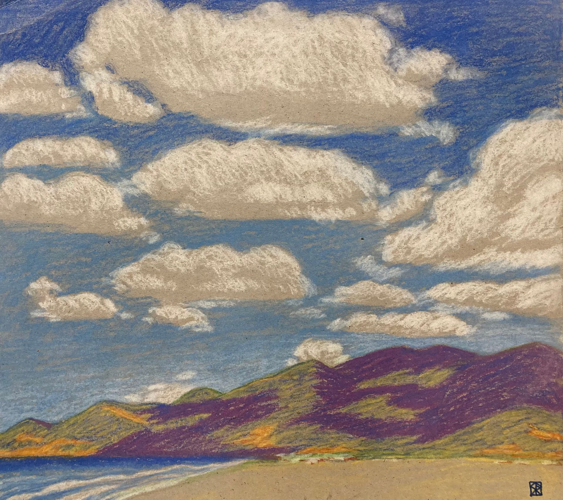 Ольга Апрышко (Авторская графика - 
                  40 x 35.6 см) Полдень