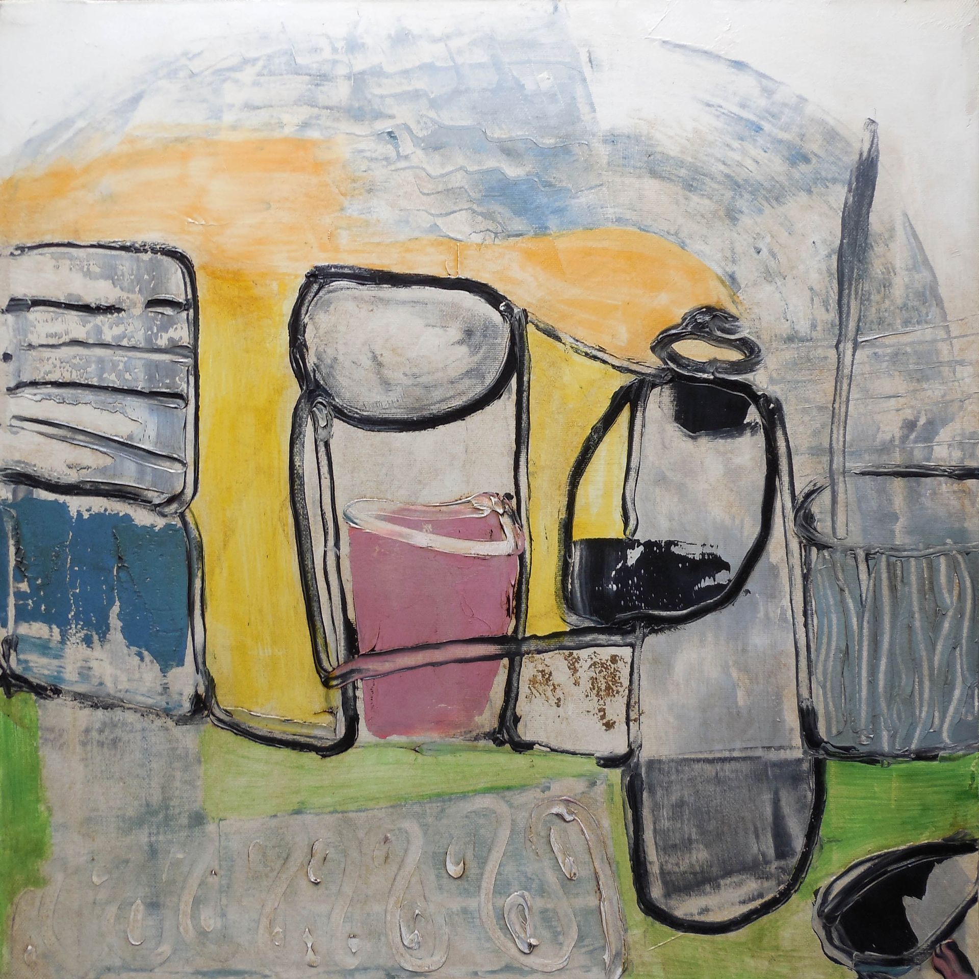 Андрей Шенгелия (Картина, живопись - 
                  50 x 50 см) Чайная церемония