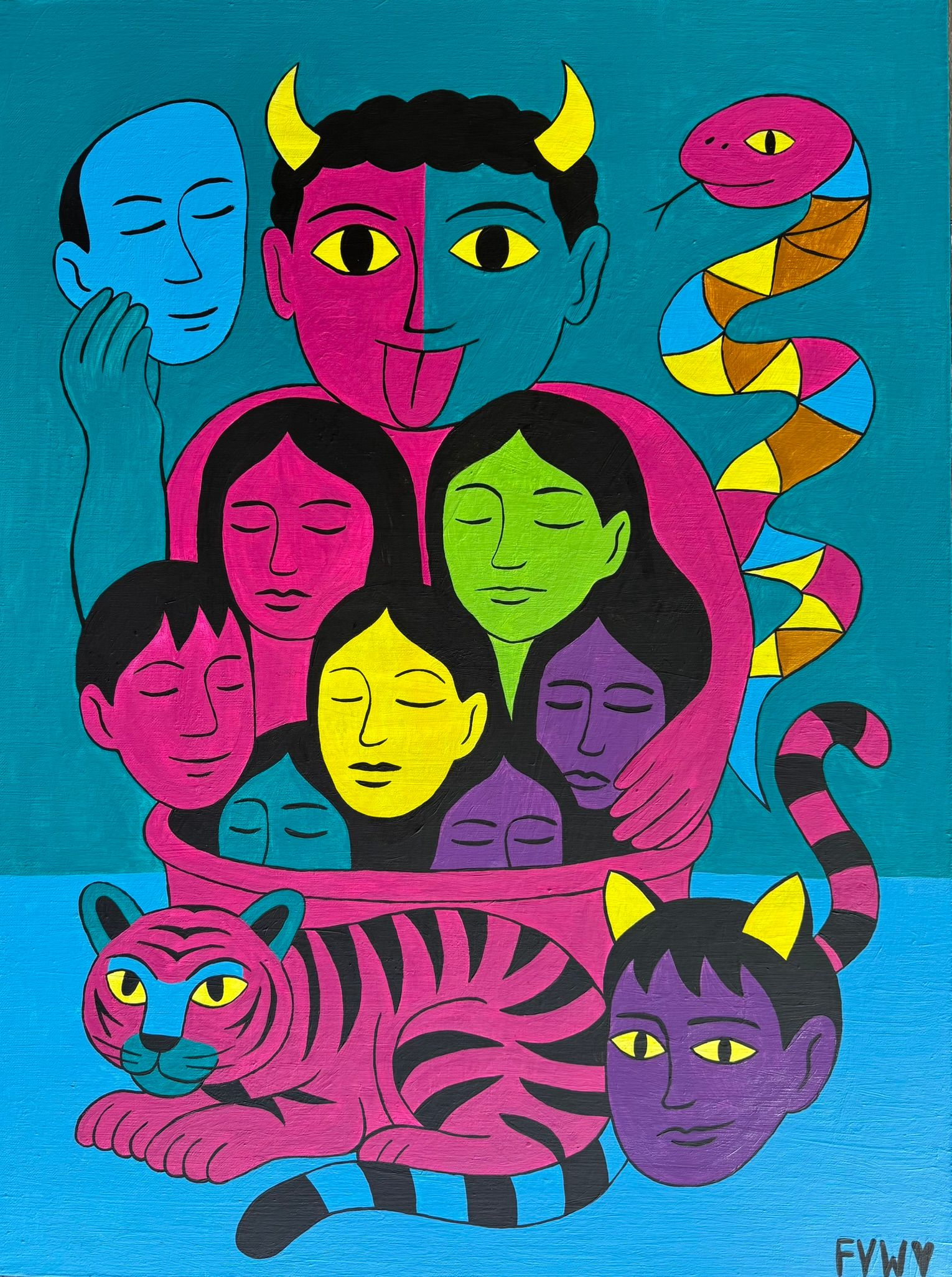 Виолетта Киселева (Картина, живопись - 
                  60 x 80 см) Игры спящего разума