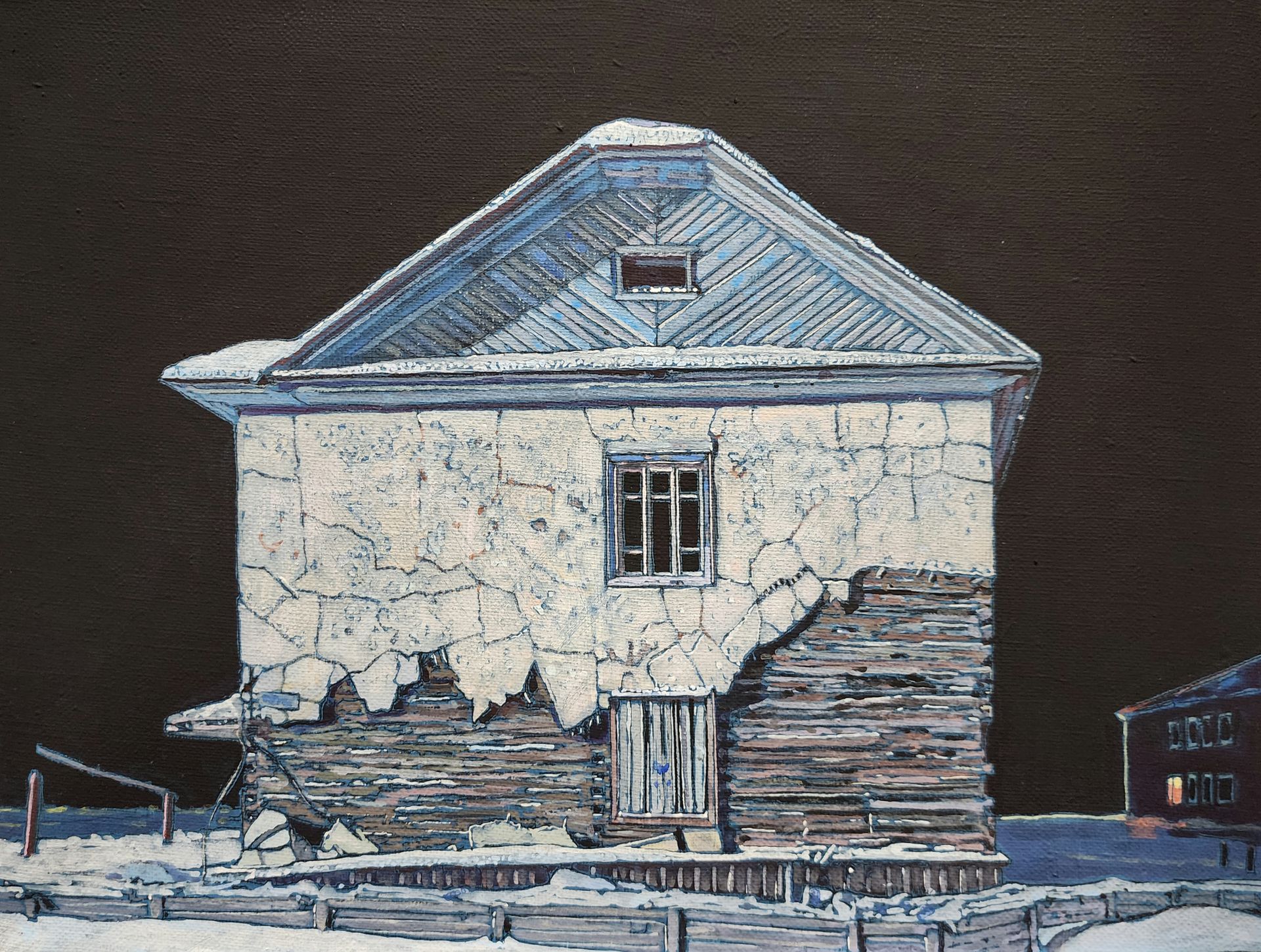 Настя Миро (Картина, живопись - 
                  35 x 25 см) Домик с утратами