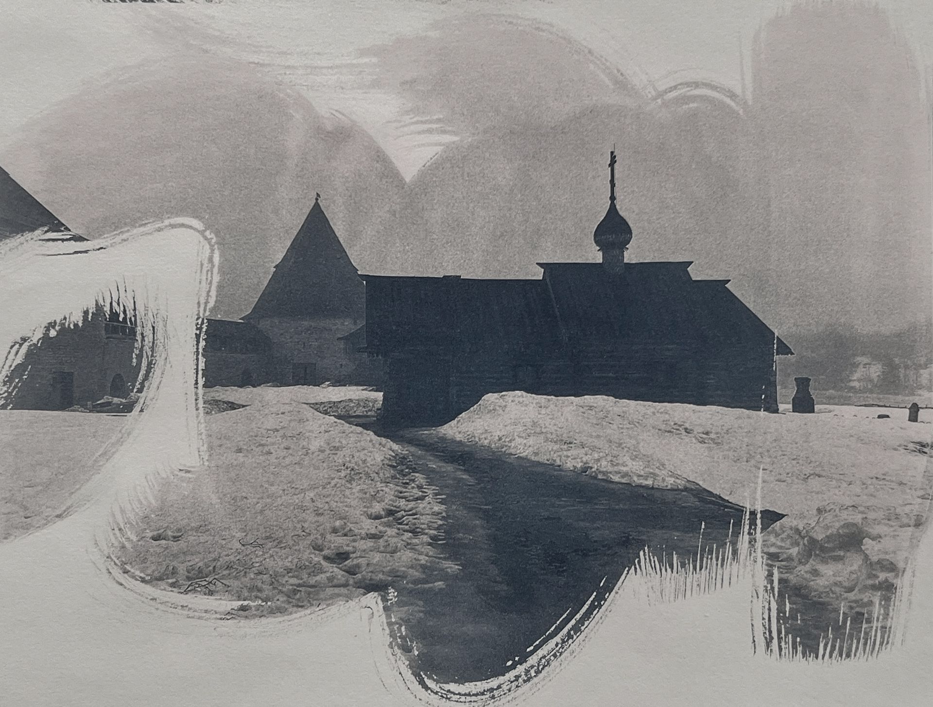 Valentine Solonski (Графика печатная - 
                  38.8 x 27 см) Старая Ладога