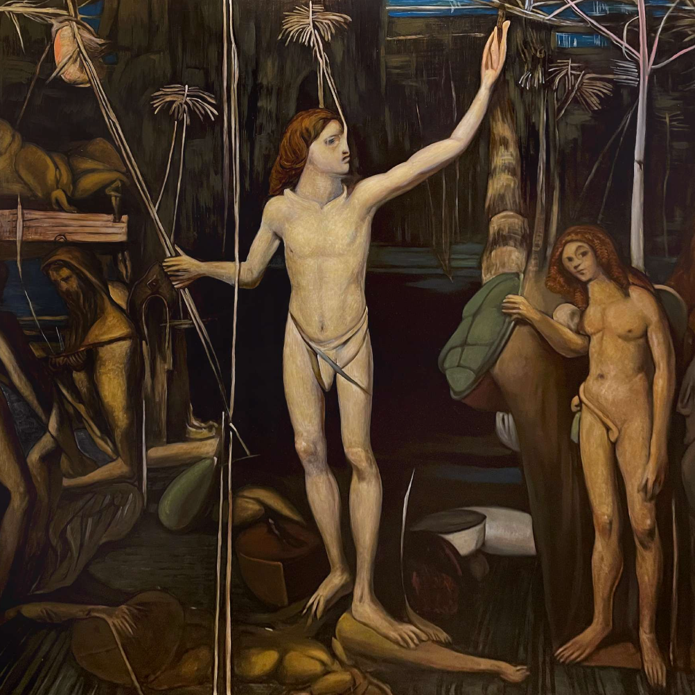 Наталья Гудович (Картина, живопись - 
                  100 x 100 см) Eucaristia. Saint Sebastian