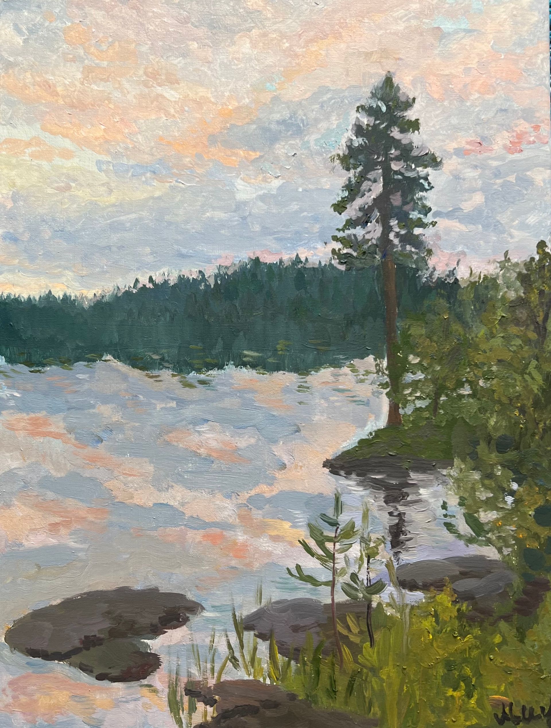 Милана Семенова (Картина, живопись - 
                  30 x 40 см) thé nature of karelia