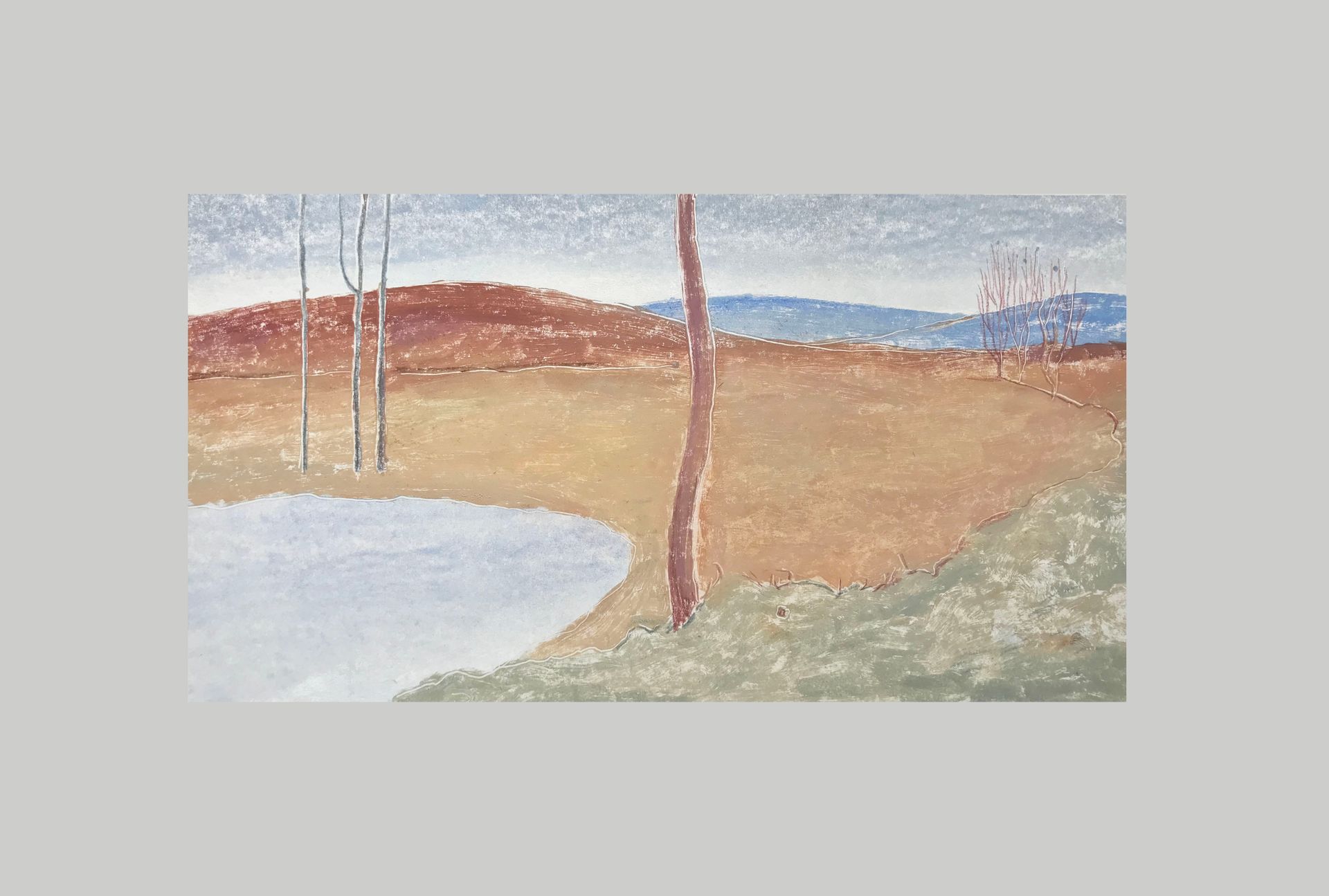 Мария Стадник (Графика печатная - 
                  48.5 x 40 см) Landscape 7.11