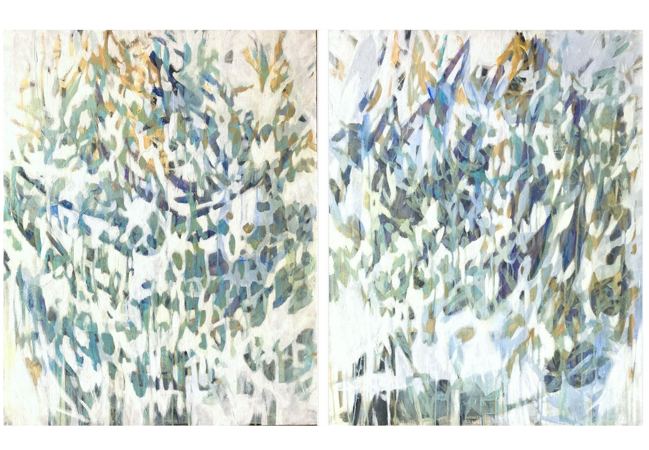 Раиса Граф (Картина, живопись - 
                  160 x 100 см) #1 диптих из цикла Погружение