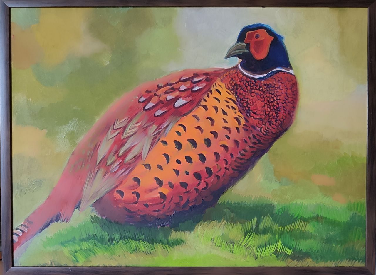 Анастасия Полякова (Картина, живопись - 
                  70 x 51 см) Фазан