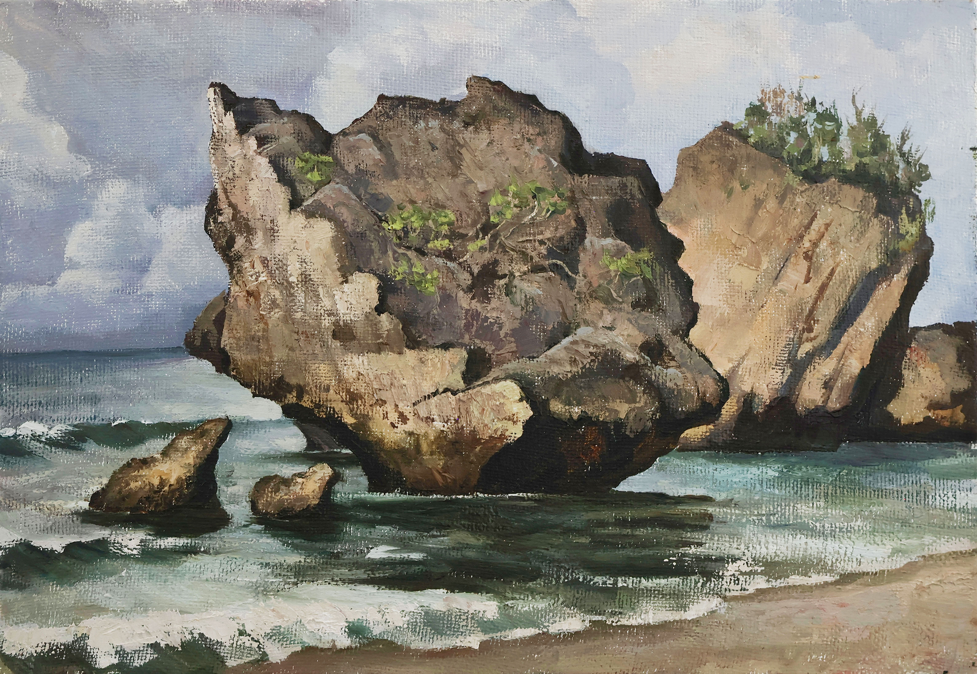 Ольга Федорова (Картина, живопись - 
                  50 x 35 см) На пляже Паданг-Паданг